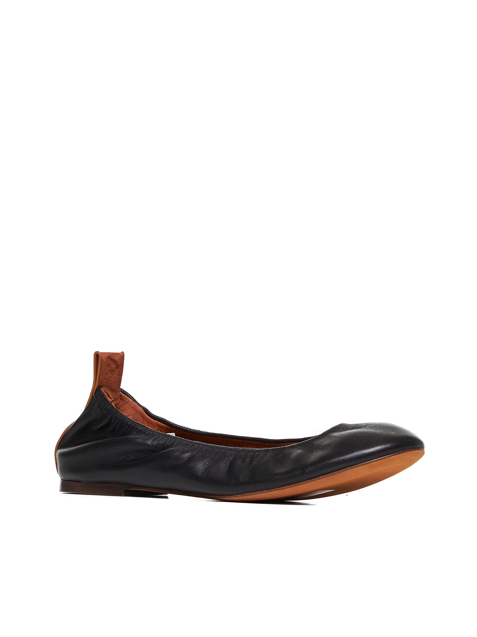 Shop Lanvin Flat Shoes In Nero