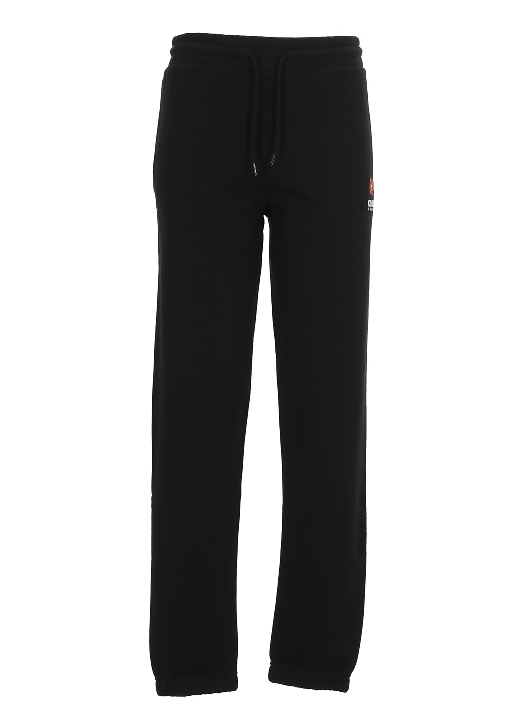 Kenzo Cotton-fleece Logo-patch Joggers In Black