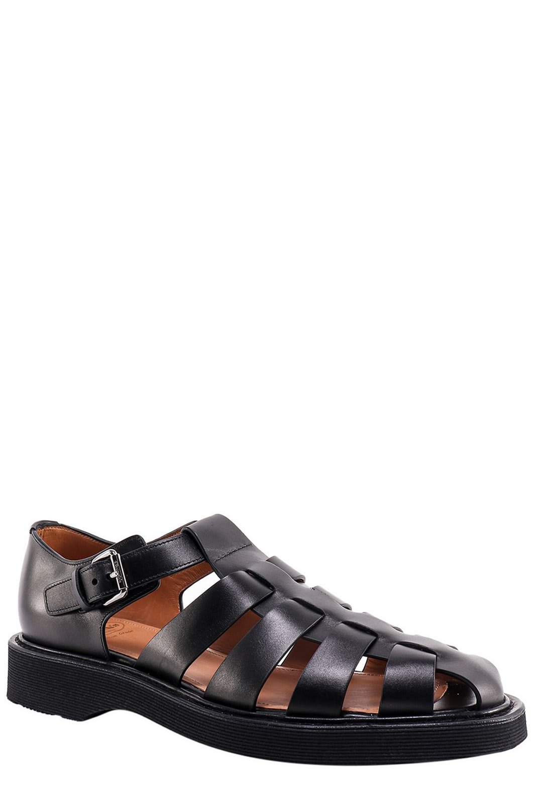 Shop Church's Hove Buckle Sandals In Black