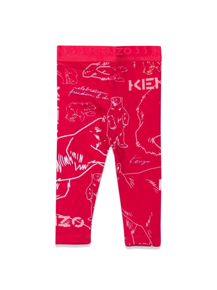 Shop Kenzo Leggings In Fuchsia