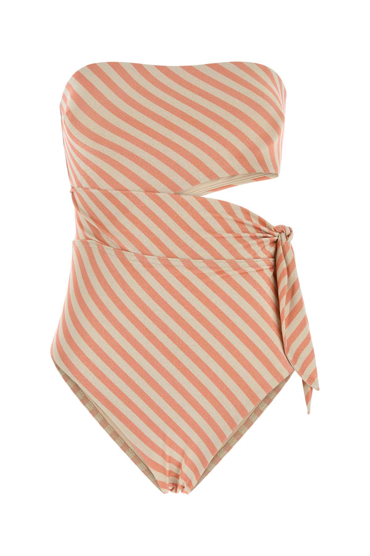 Zimmermann Embroidered Stretch Polyester Blend Cascadian Swimsuit In Multi