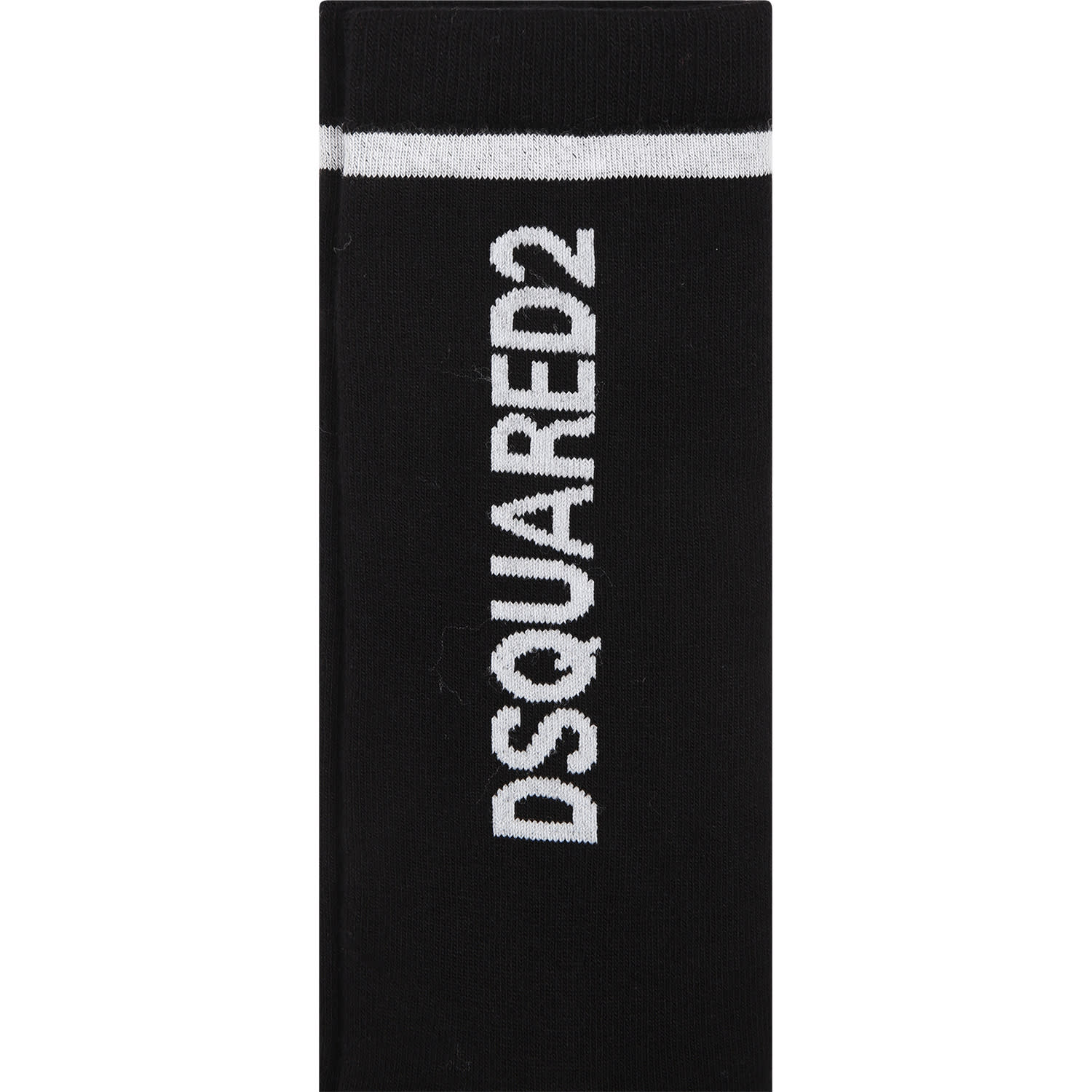Shop Dsquared2 Black Socks For Boy With Logo