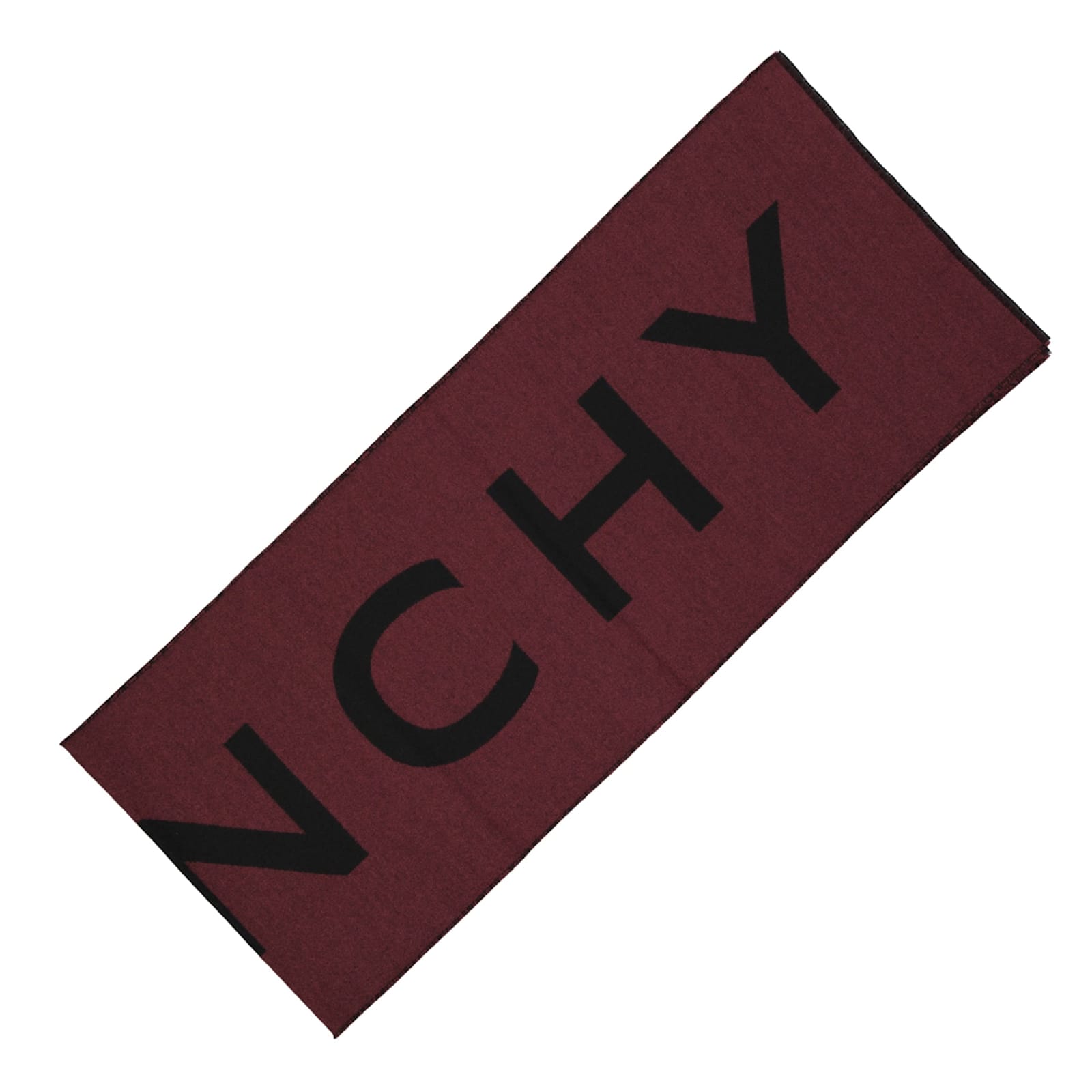 Shop Givenchy Wool Logo Scarf In Red