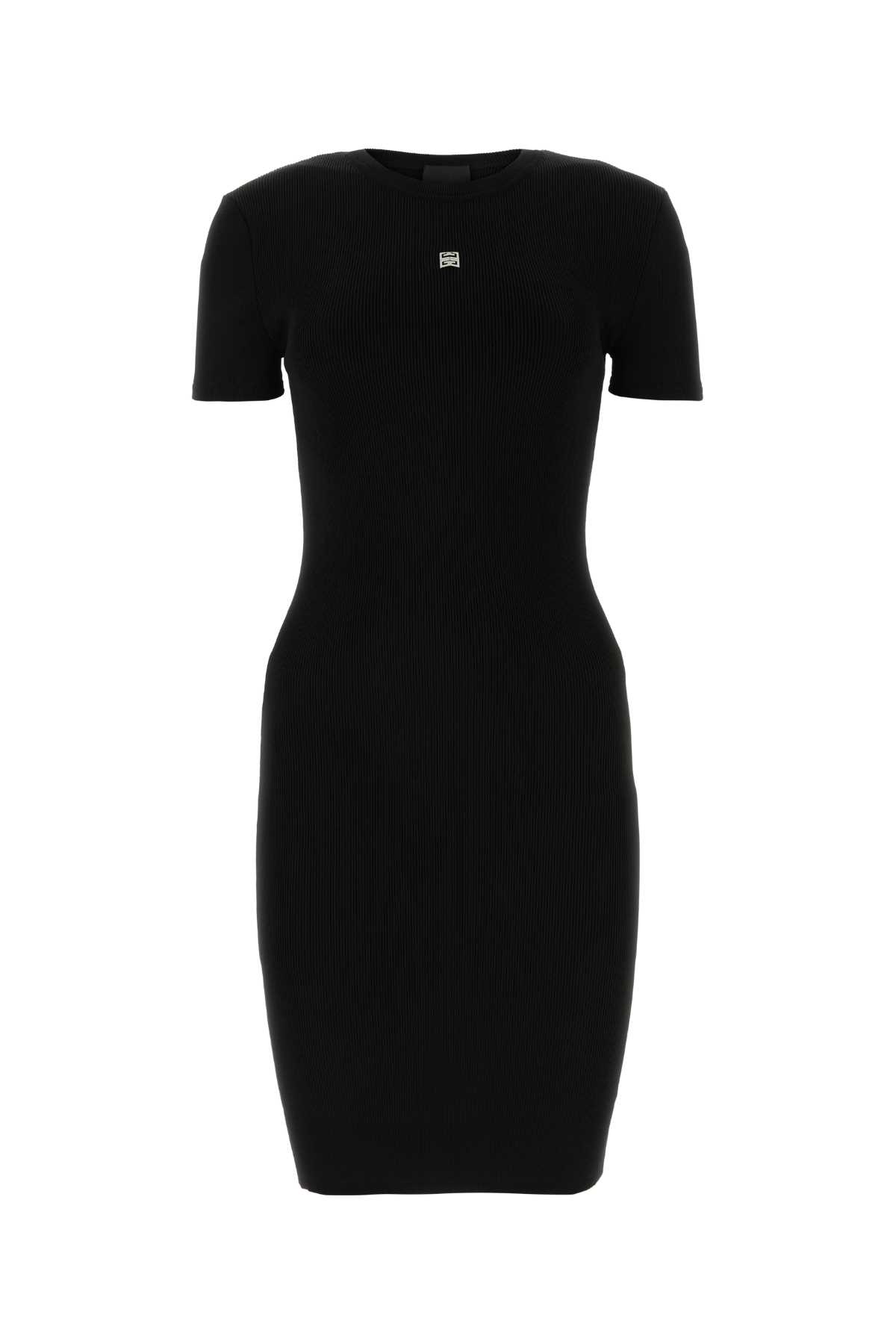 Givenchy Black Stretch Viscose Blend Mini Dress