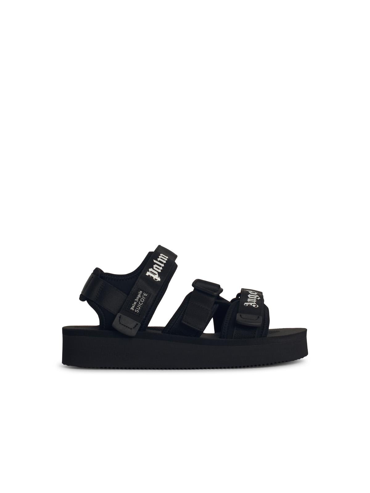 kisee Black Synthetic Fibre Sandals