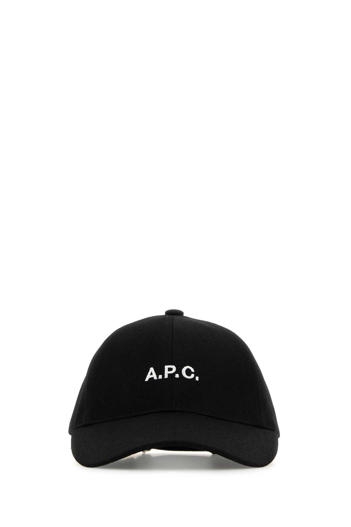 A. P.C. Black Stretch Cotton Charlie Baseball Cap