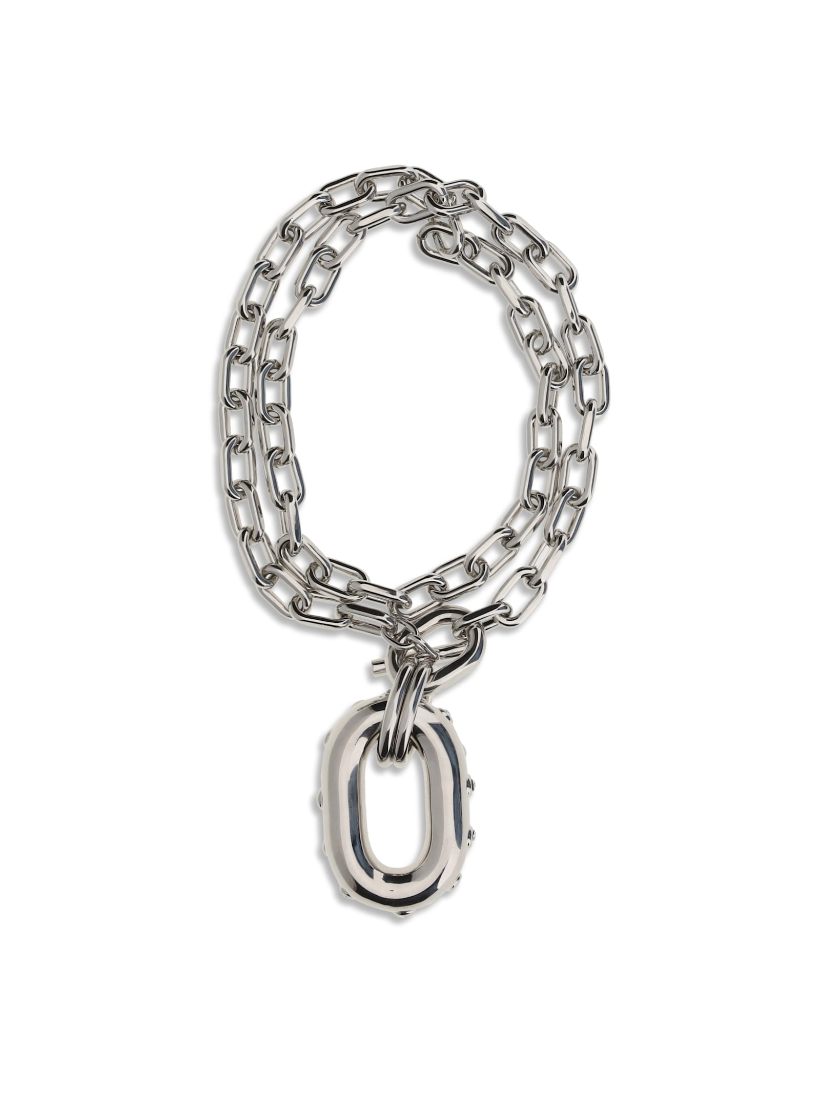 Rabanne Xl Link Necklace In Metallic