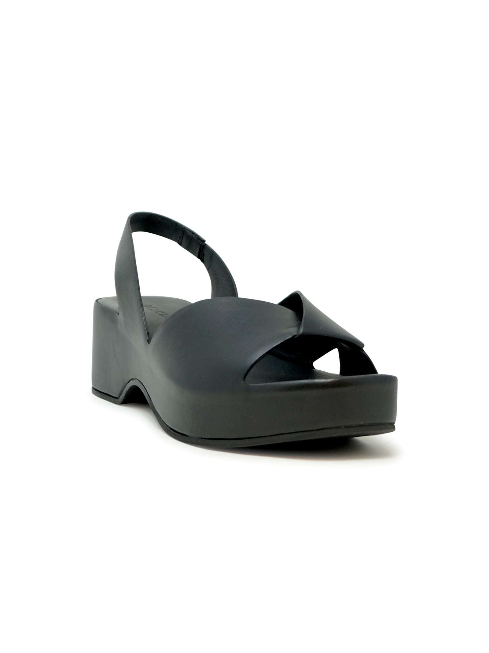Shop Del Carlo Roberto Leather Sandals
