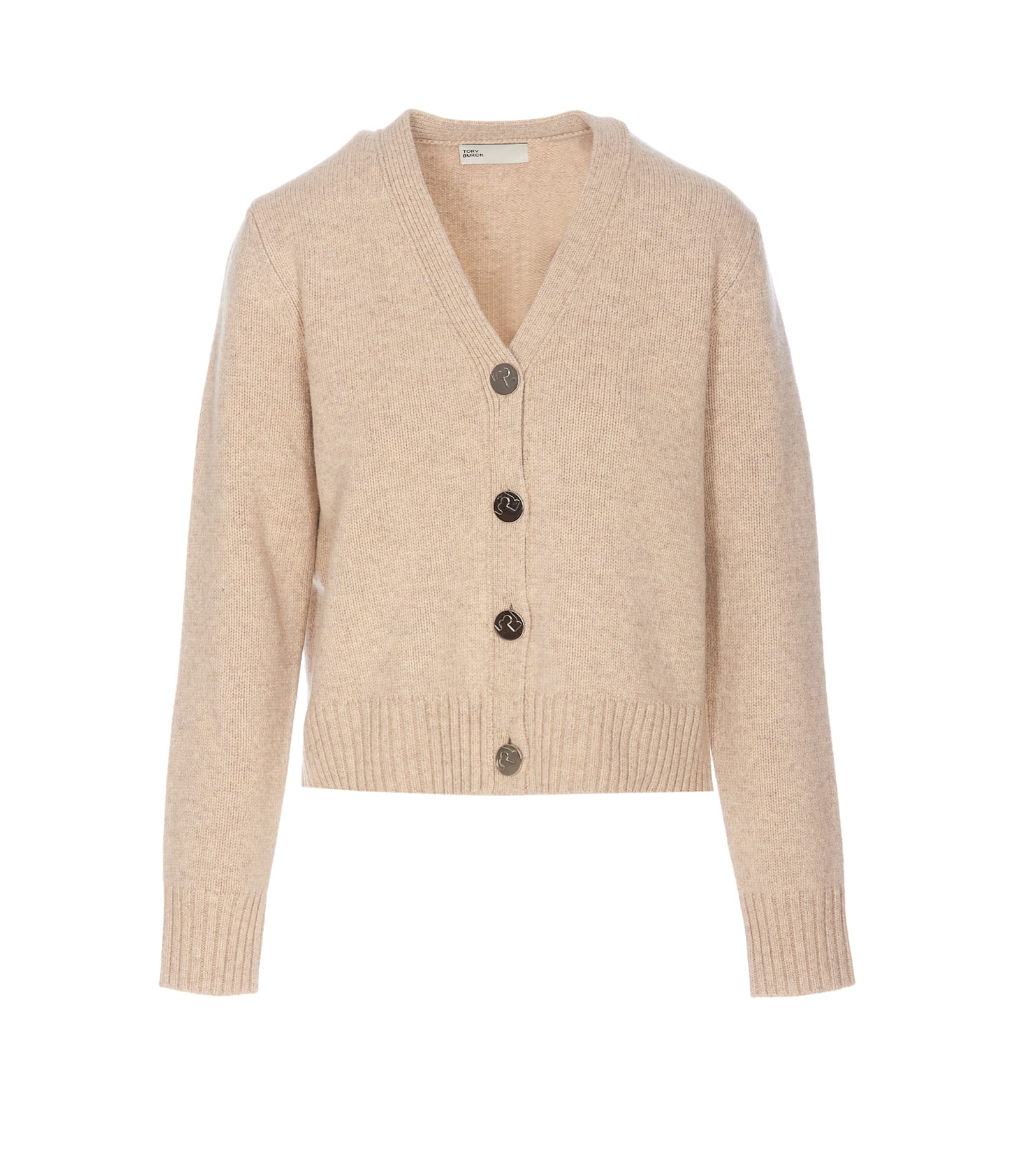 Shop Tory Burch Cardigan In Beige