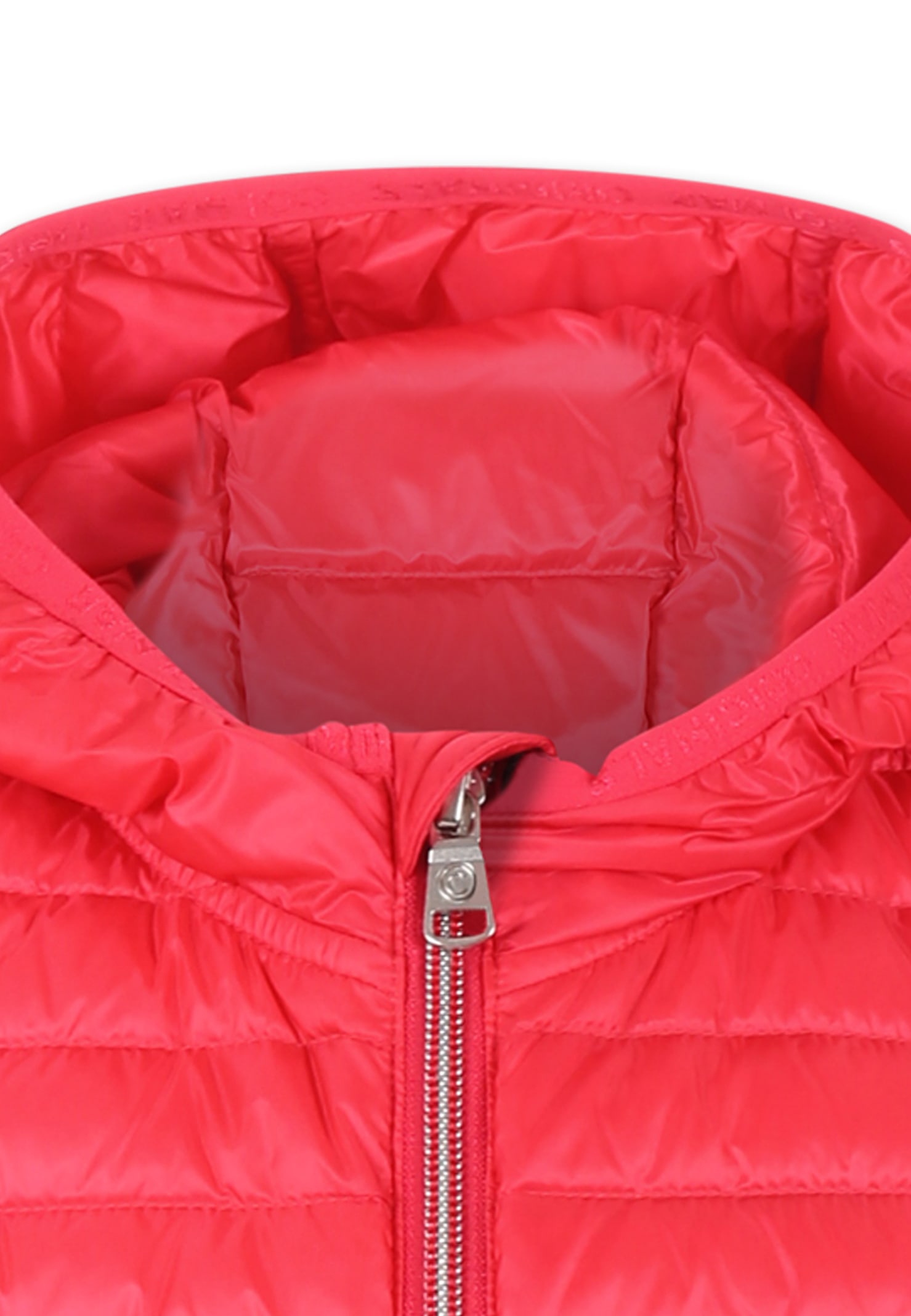 Colmar Fuchsia Down Jacket For Girl With Logo In Fuchsia