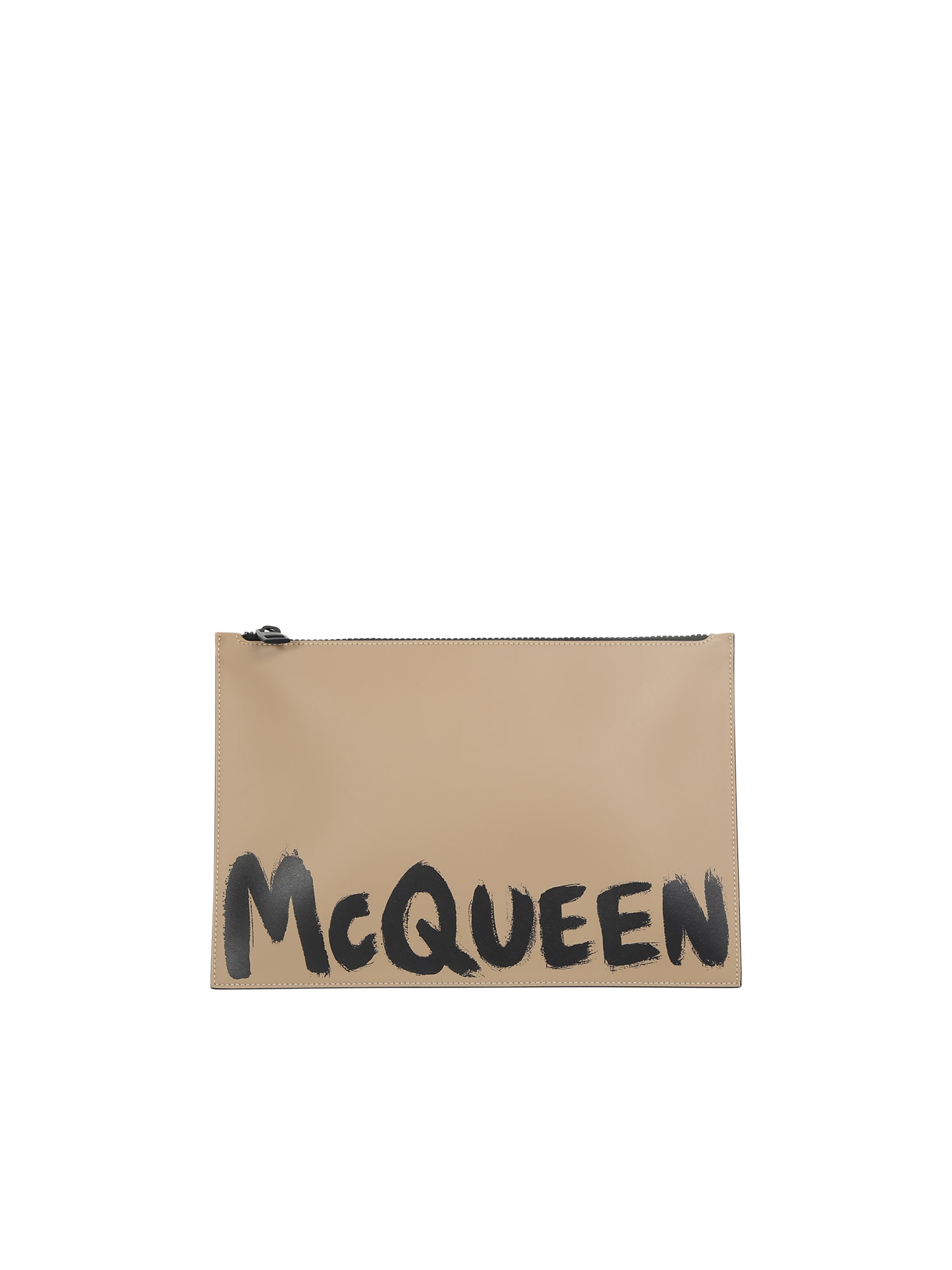 Alexander McQueen Skull-print Zipped Clutch Bag