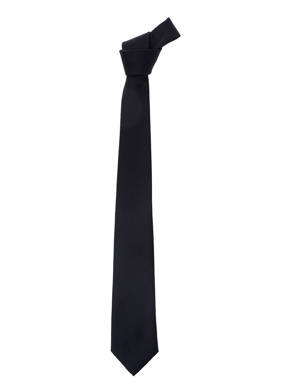 Shop Tagliatore Black Classic-style Tie In Polyester Man