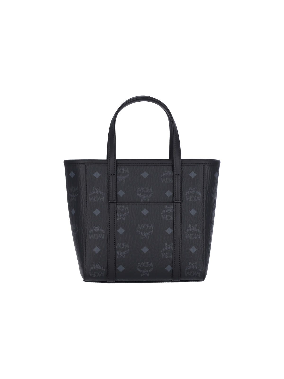 Shop Mcm Toni Mini Shopper Bag In Black