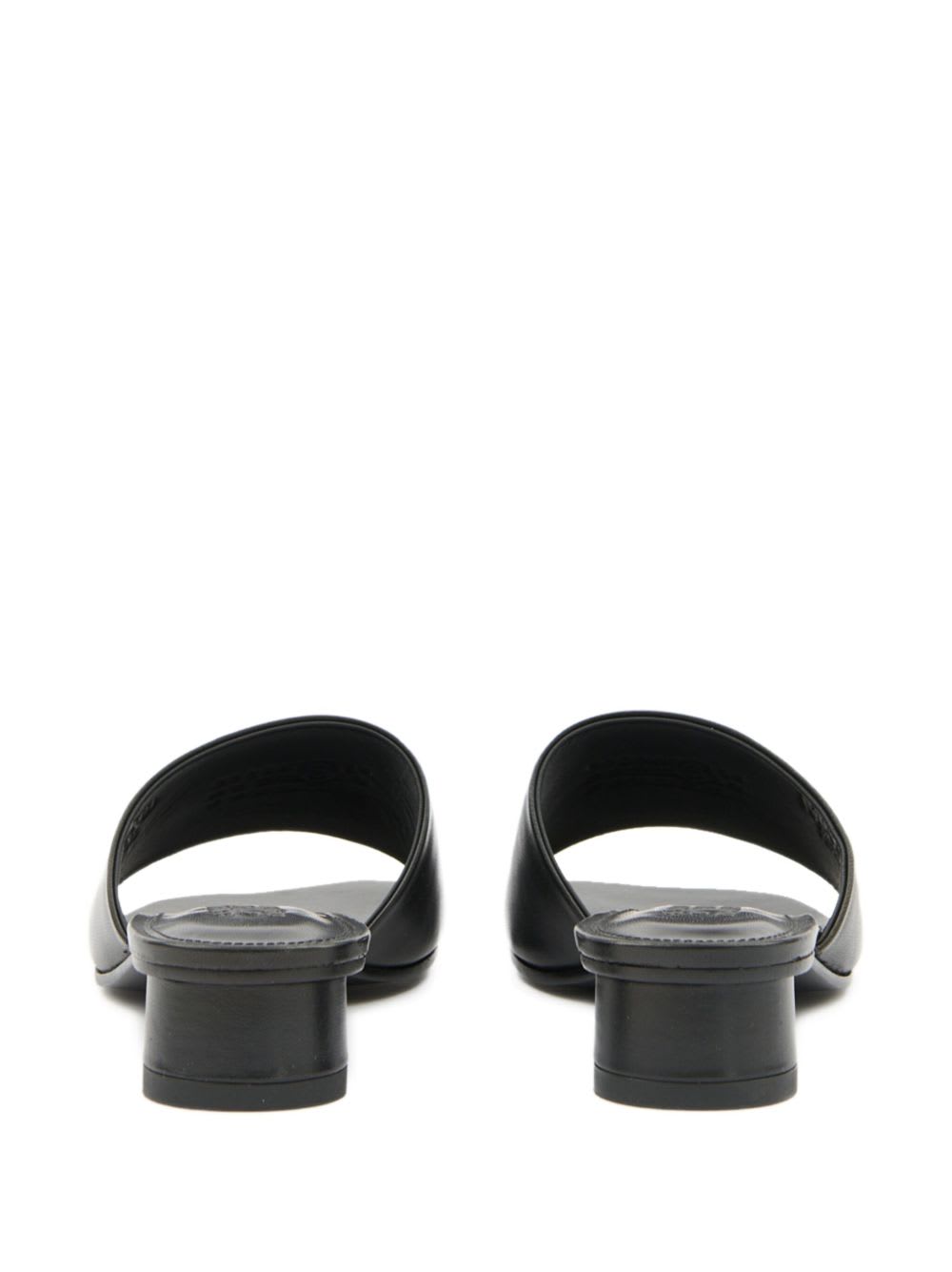 Mm6 Maison Margiela Mm6 By Maison Margiela Numeric Sandal With Engraved Logo Band In Black