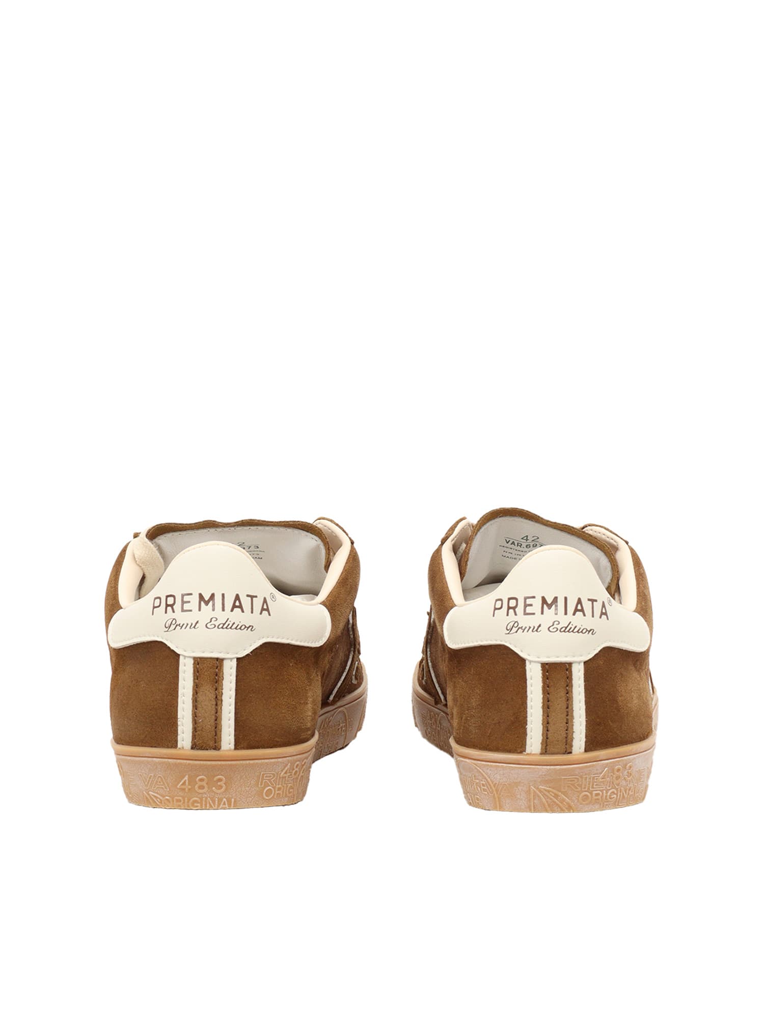 Shop Premiata Sneakers In Brown