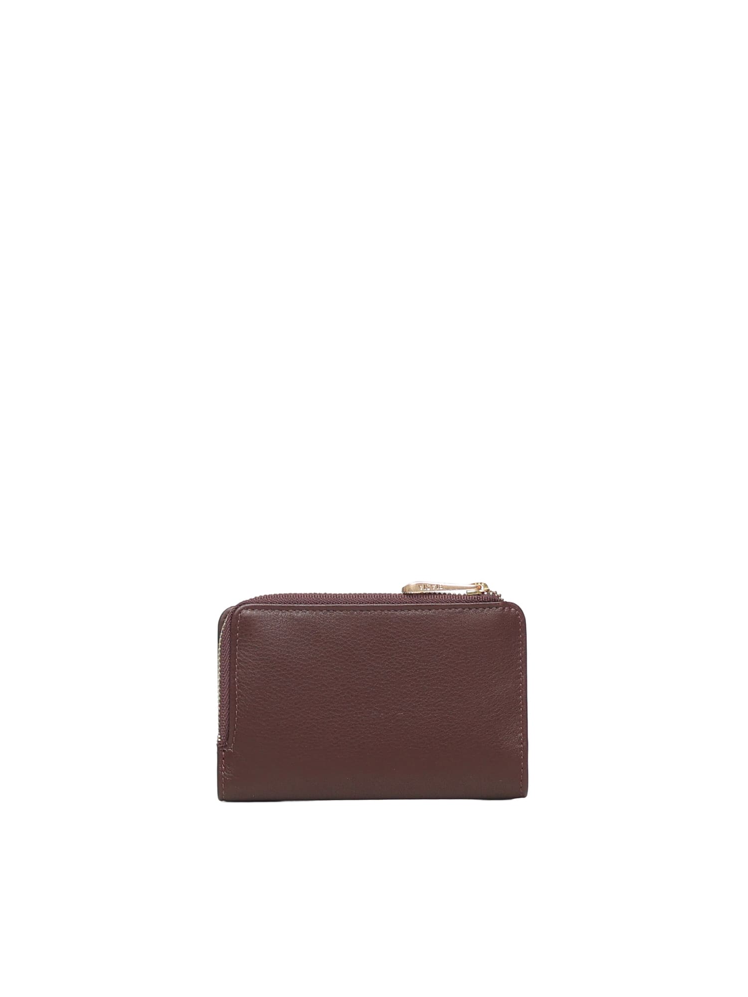 Biasia Leather Wallet With Logo In Brown