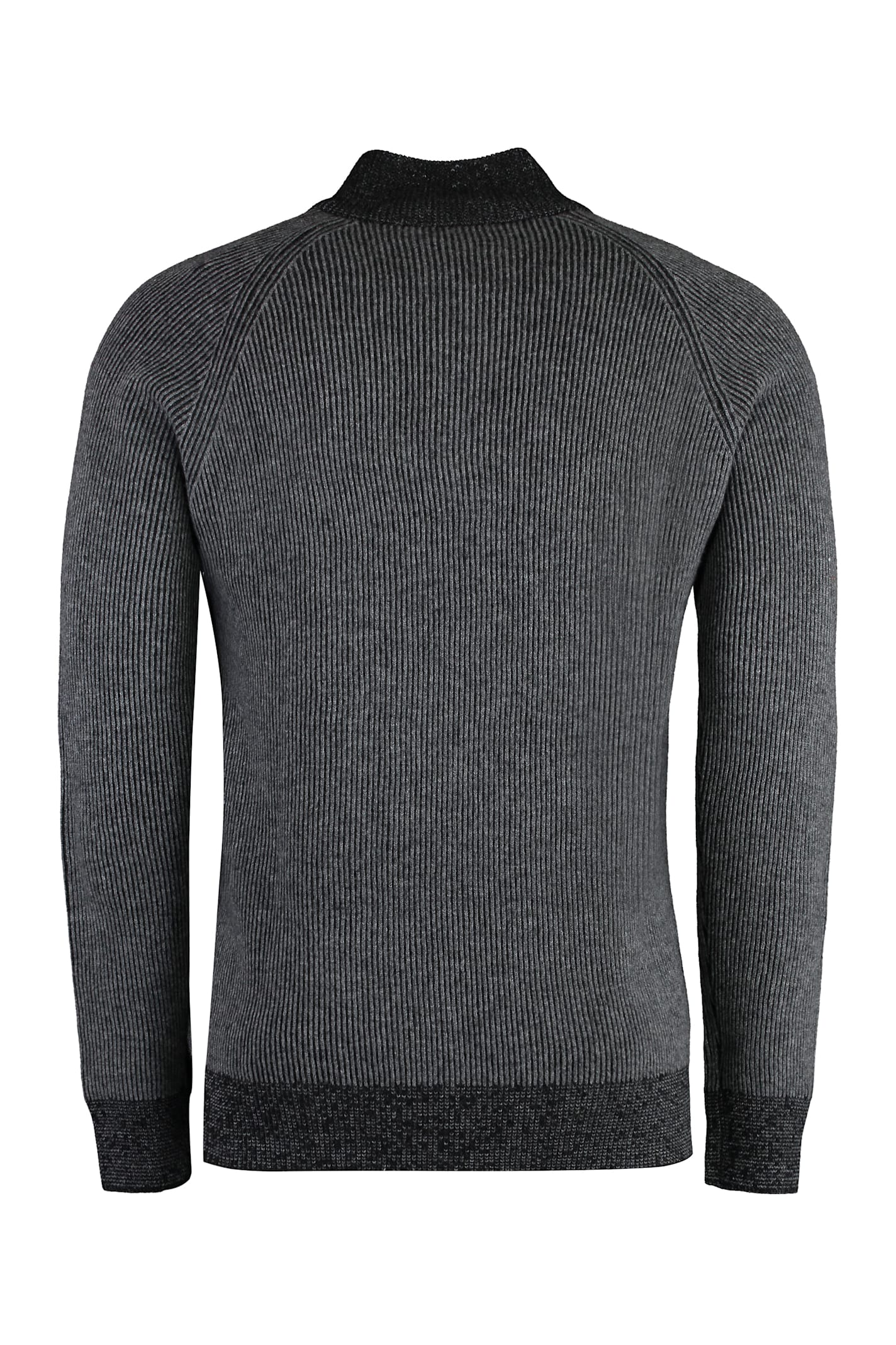 Moorer Fedro Wool And Cashmere Sweater In Gray