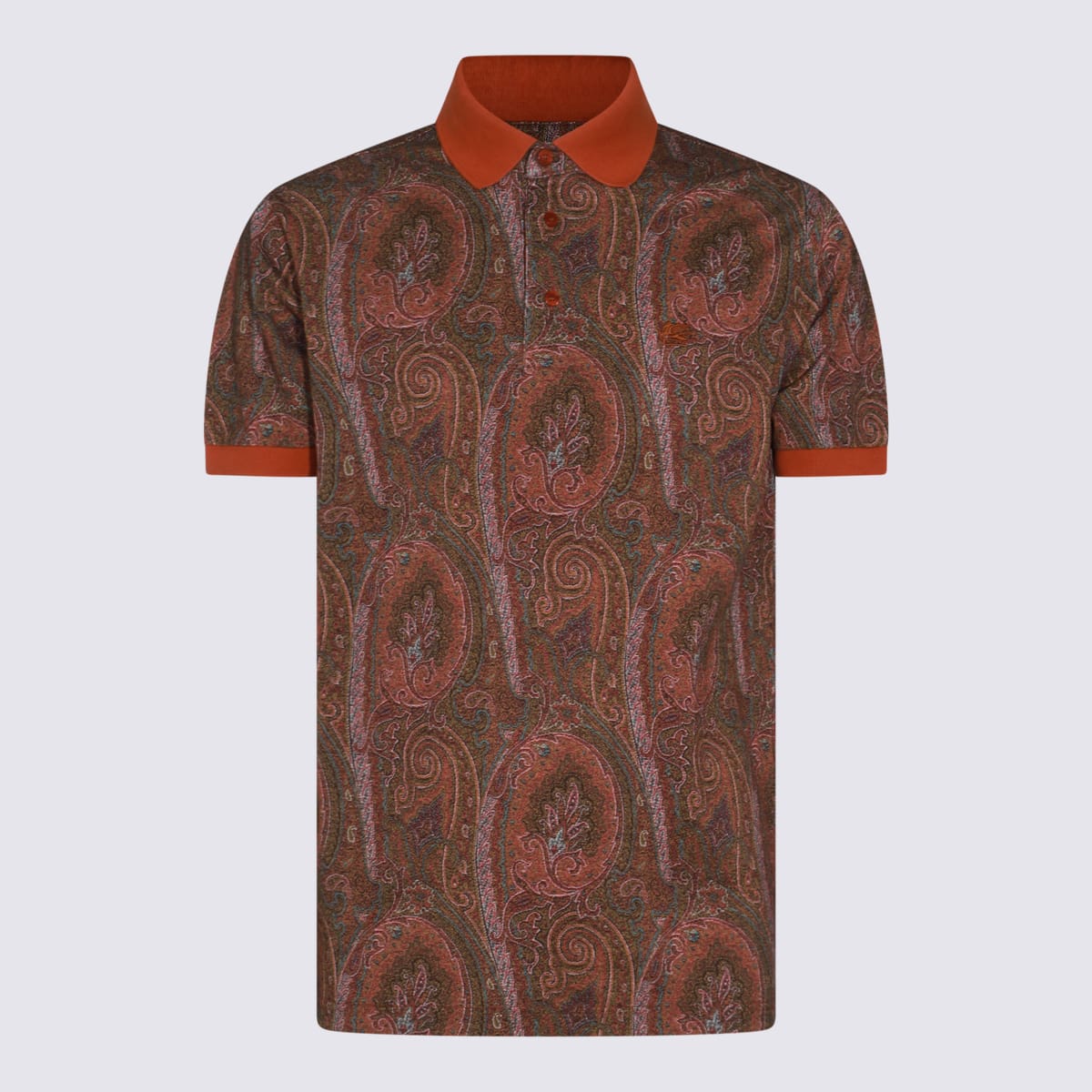 Brown Cotton Polo Shirt