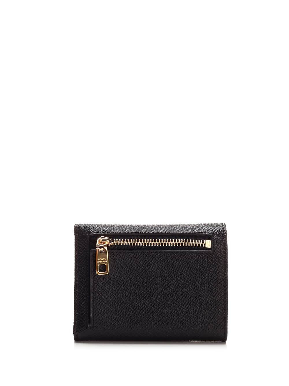 Shop Dolce & Gabbana Compact Trifold Wallet In Black
