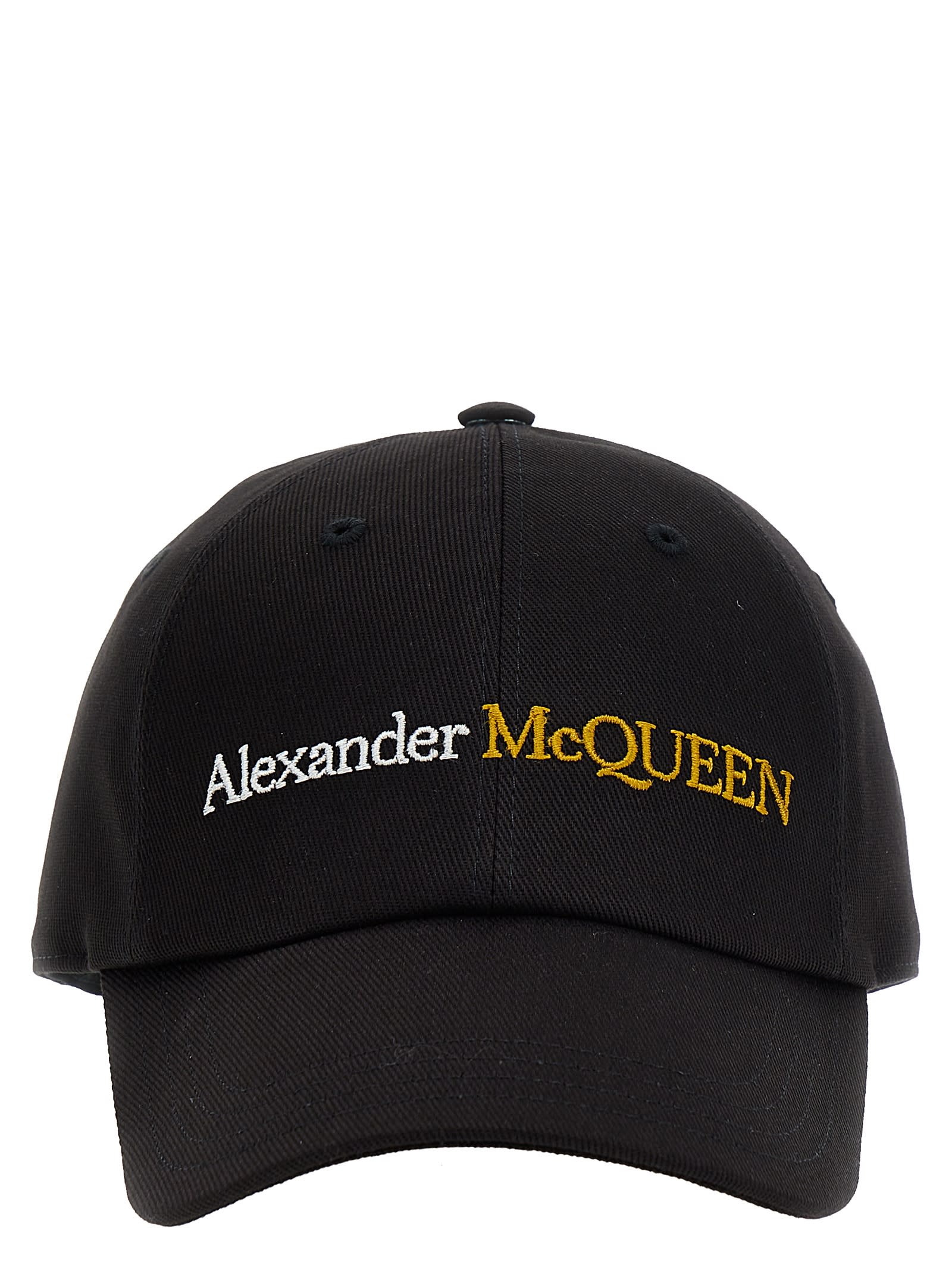 Shop Alexander Mcqueen Logo Cap In Multicolor