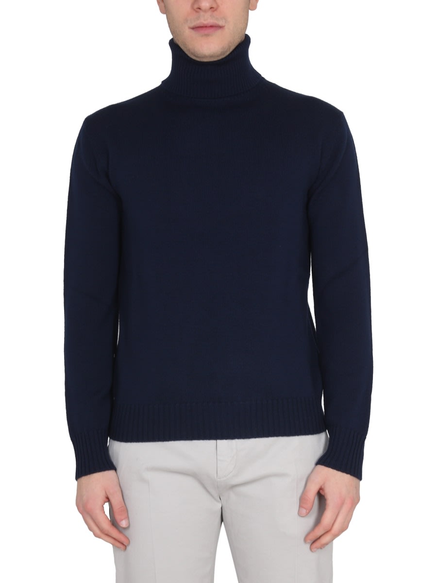 Shop Ballantyne Turtleneck Shirt In Blue