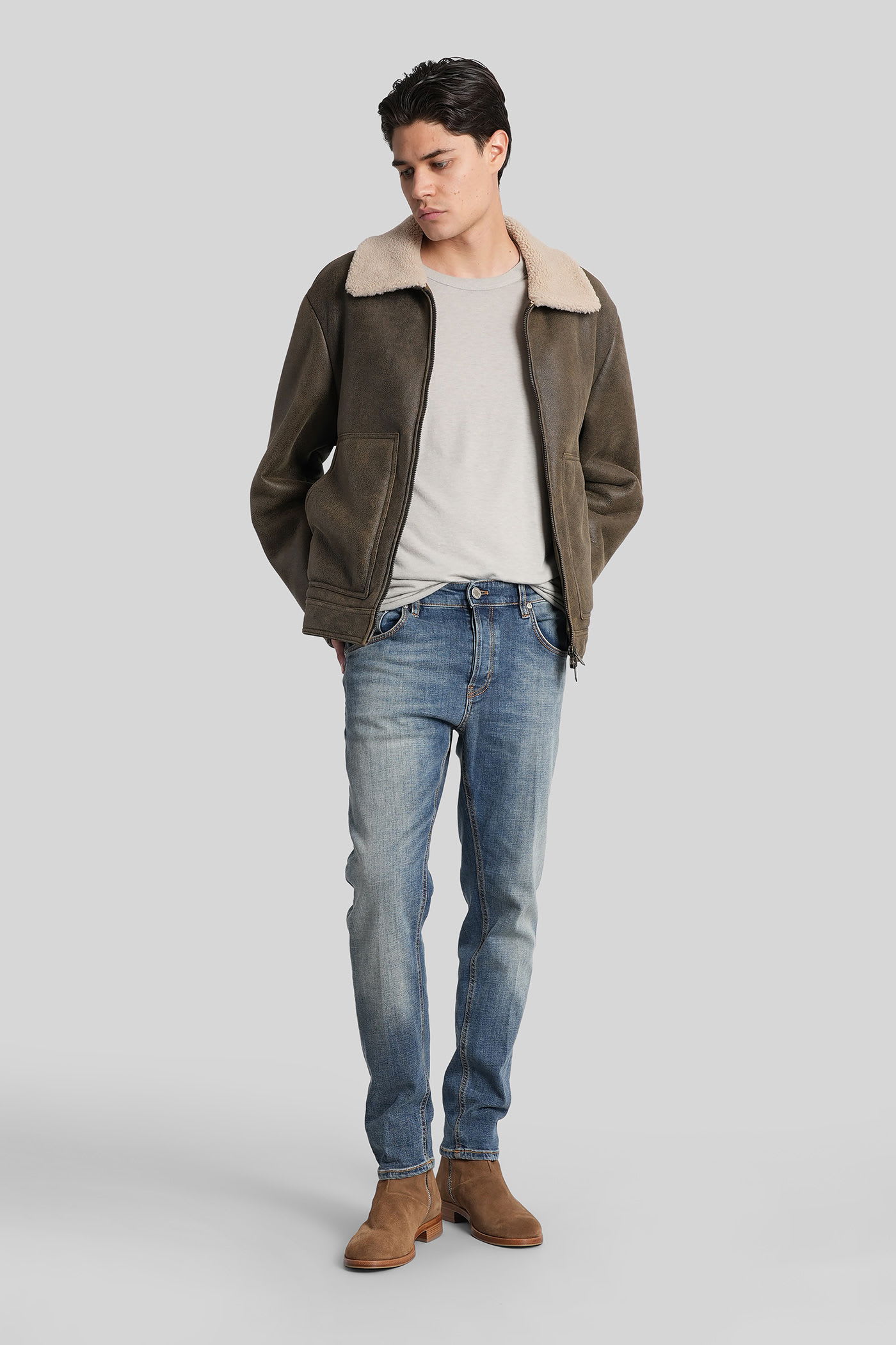 Pt Torino Aw0320 Jeans In Blue Denim In Black