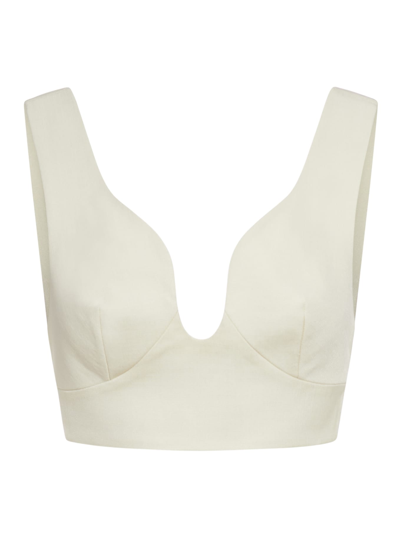 JIL SANDER GRAPHIC CURVED LOW SCOOPED BRA