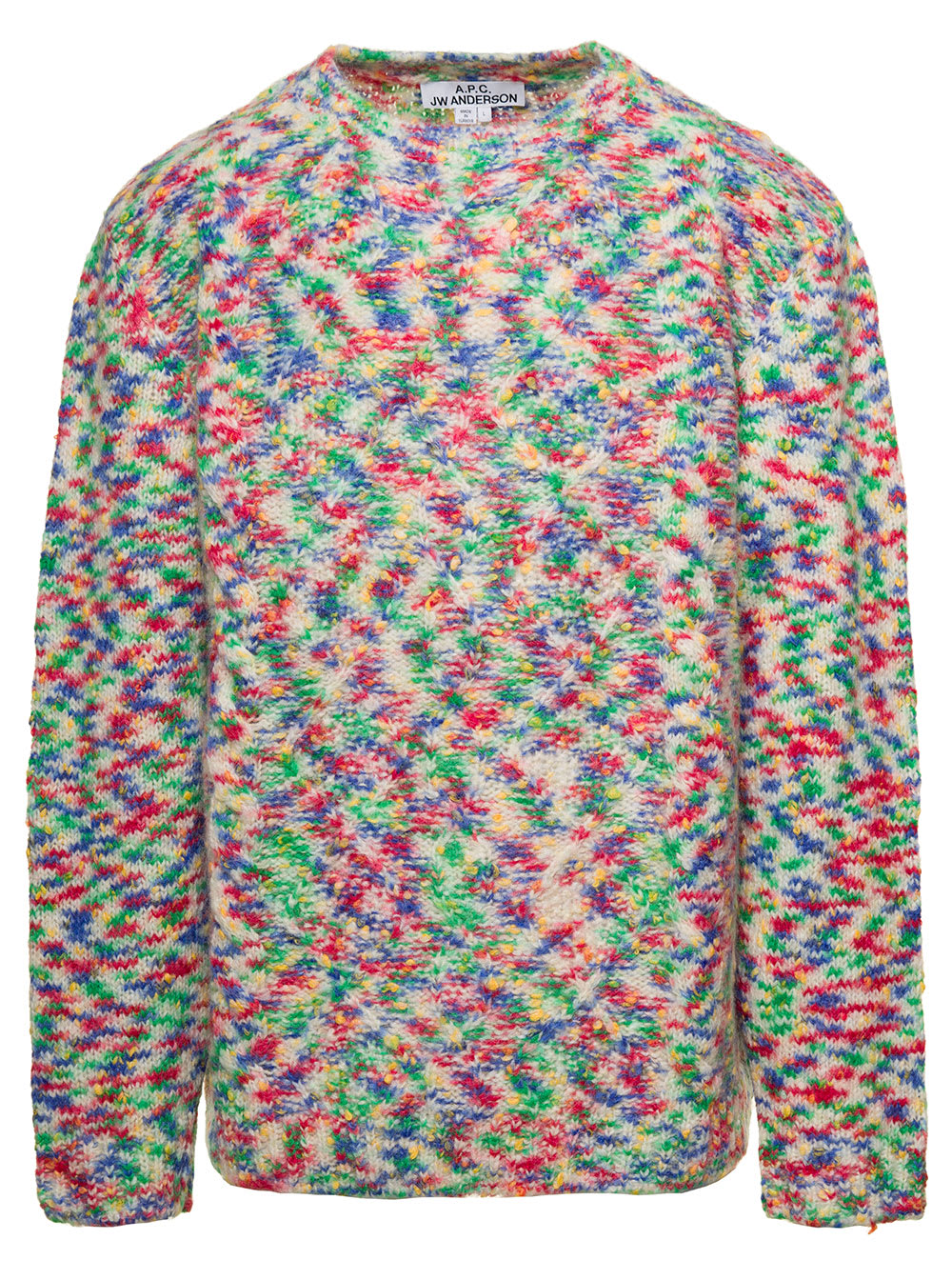 APC CONNOR MULTICOLOR KNIT SWEATER IN WOOL AND MOHAIR MAN