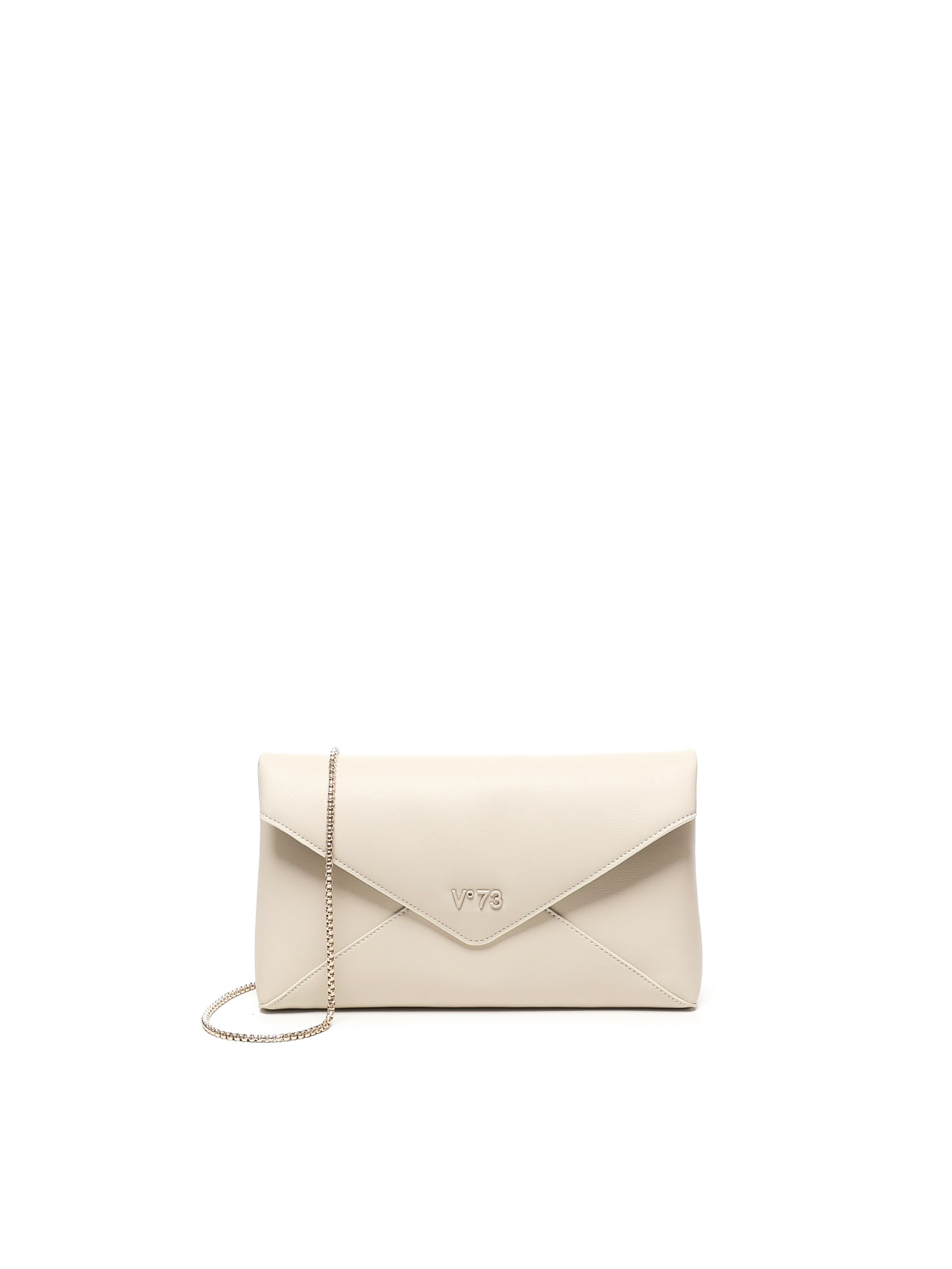V73 Envelope-flap Leather Tote Bag In Neutral