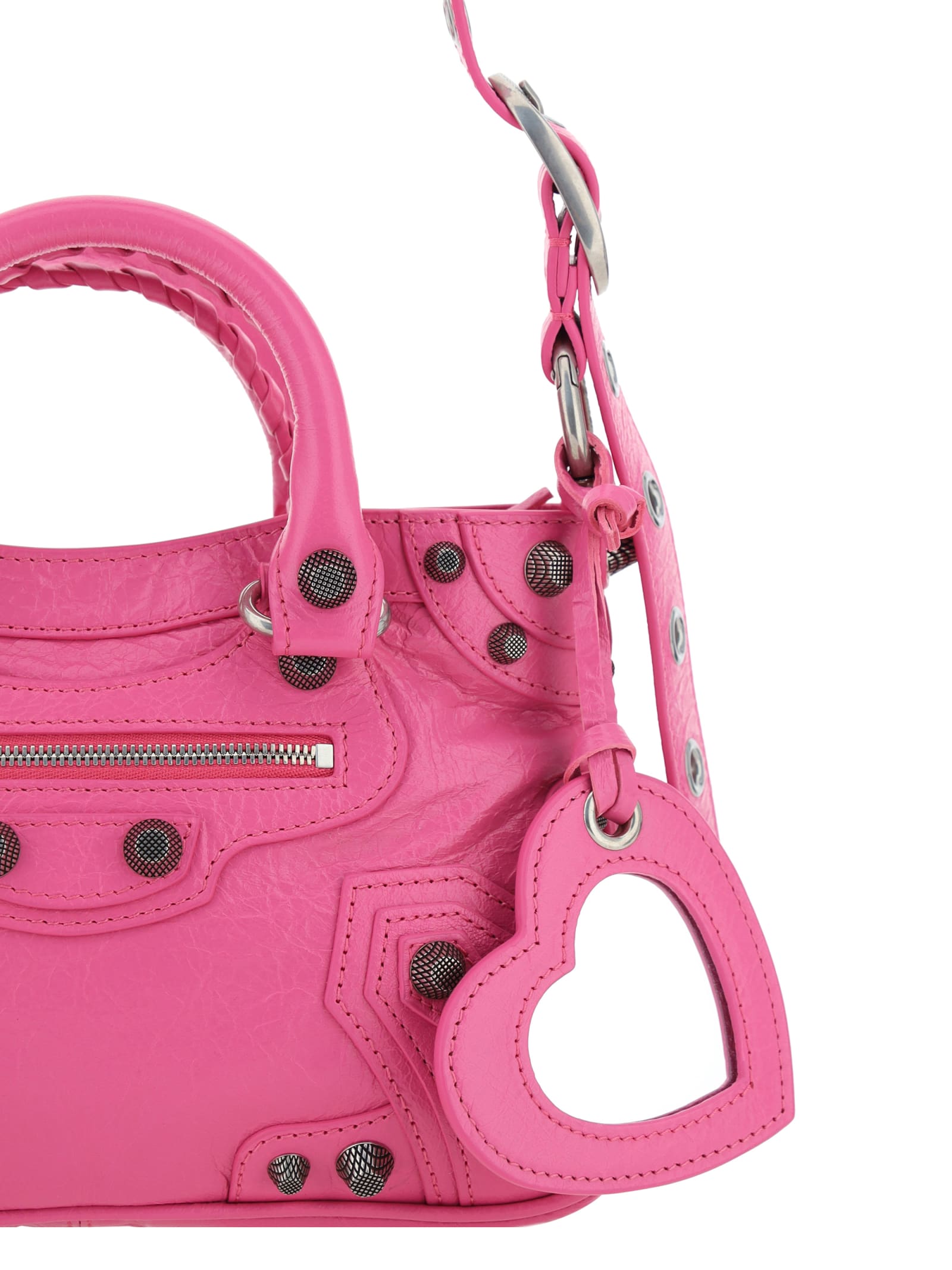 Shop Balenciaga Shoulder Bag In Fuchsia