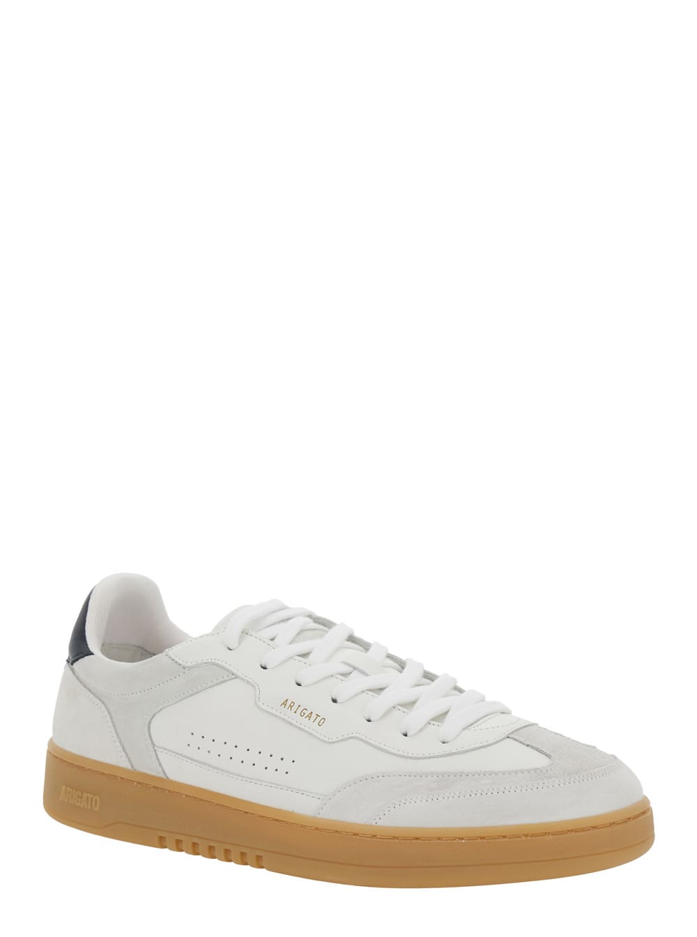 AXEL ARIGATO DICE T-TOE WHITE LOW TOP SNEAKERS WITH LOGO PATCH ON THE TONGUE AND LOGO LETTERING ON THE REAR IN LE