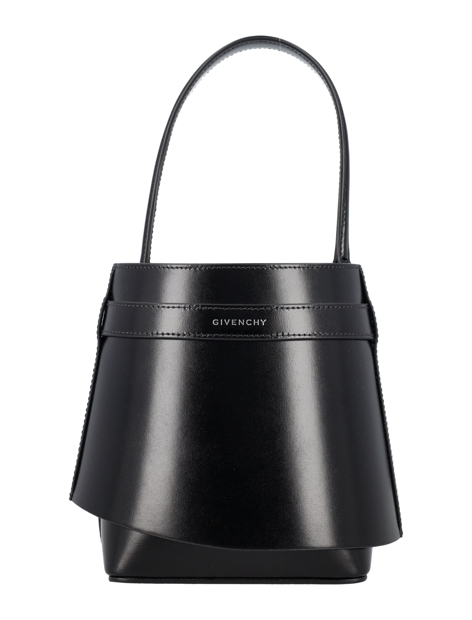 Shop Givenchy Shark Lock Bucket In Black