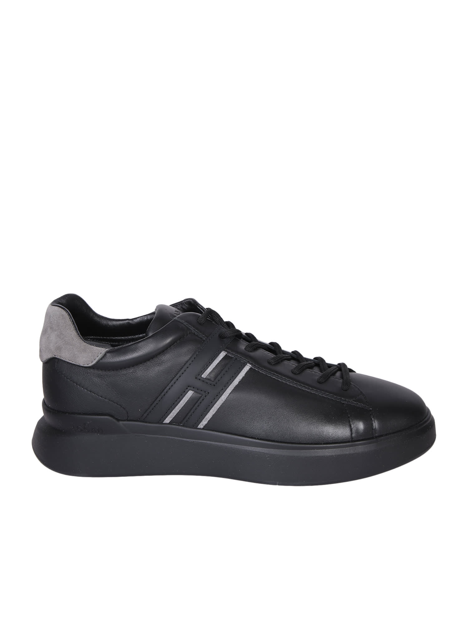 Shop Hogan Hslash Black Sneakers