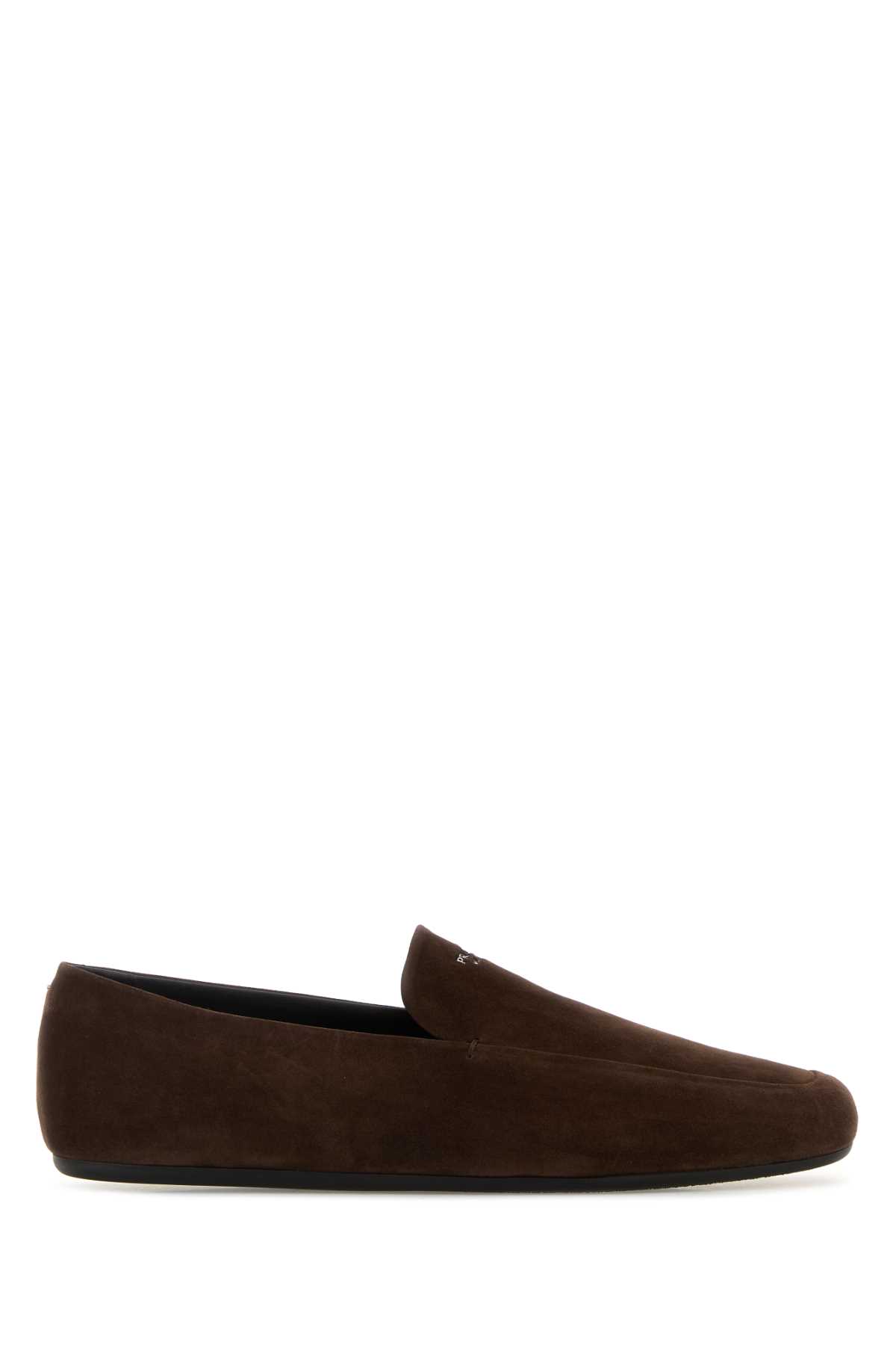 Prada Brown Suede Loafers