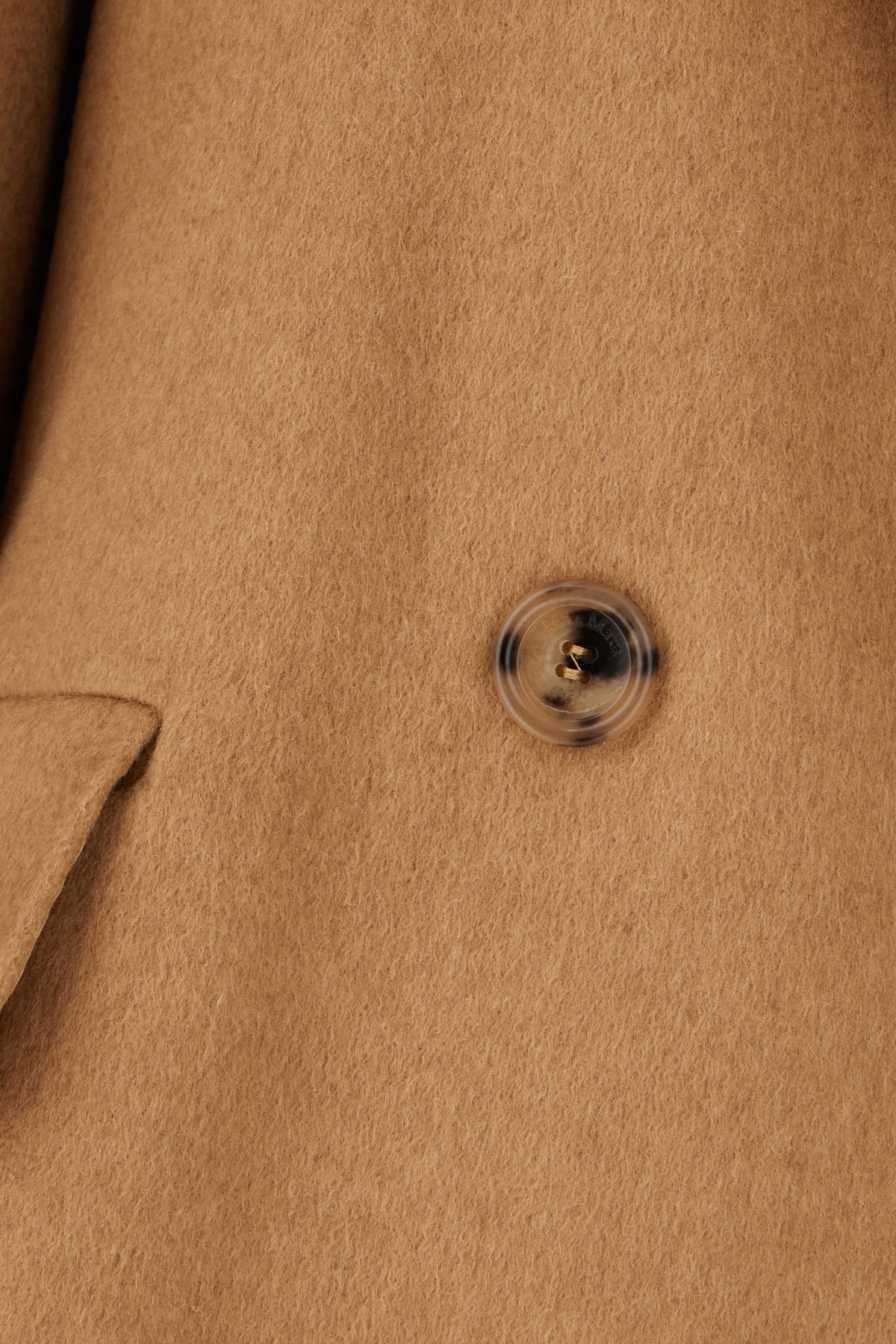 Max Mara Fungo Wool Coat In Cammello