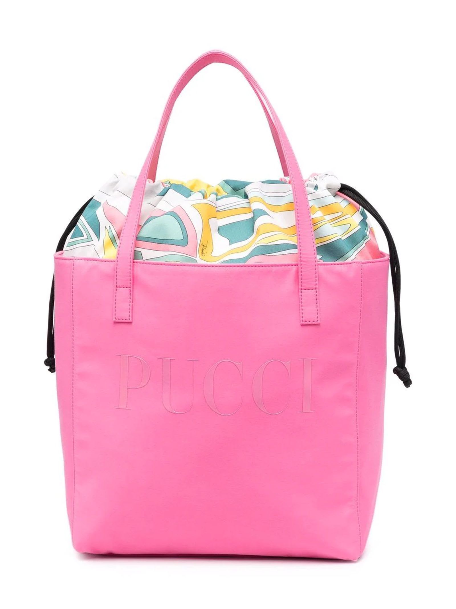 Emilio Pucci Pink Cotton Bag