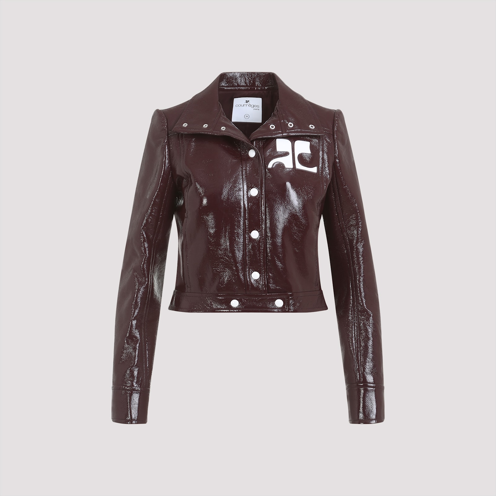 Courrèges Re-edition Vinyl Jacket Clothing In Brown