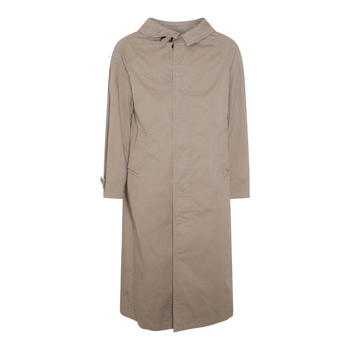 Shop Balenciaga Mid-length Coat In Beige