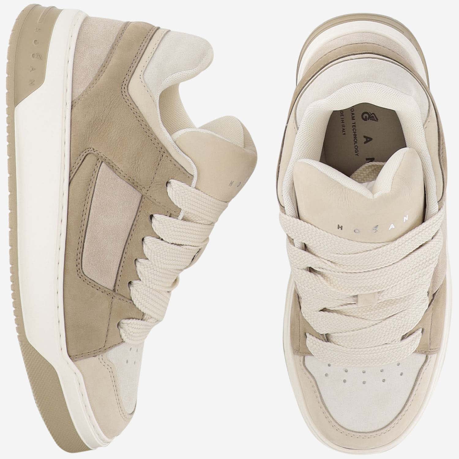 Shop Hogan Chamallow Sneakers In Beige