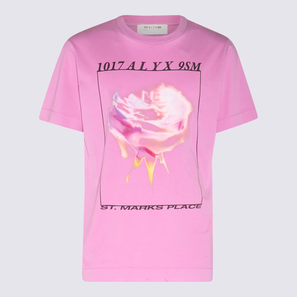 Shop Alyx Pink Cotton Icon Flower T-shirt In Pink B