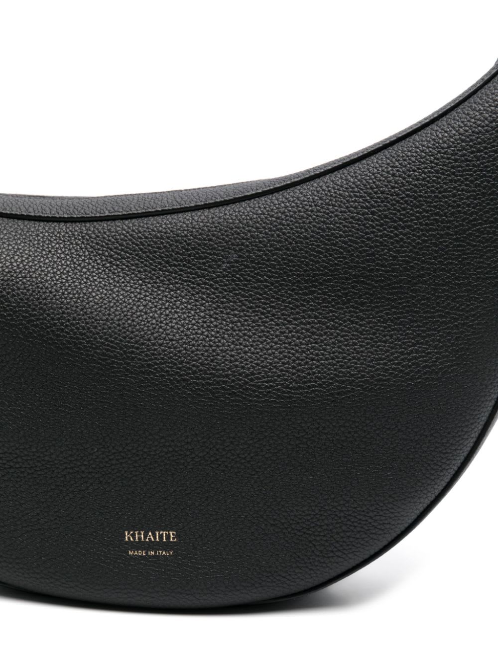Khaite Augustina Small Leather Crossbody Bag In Black