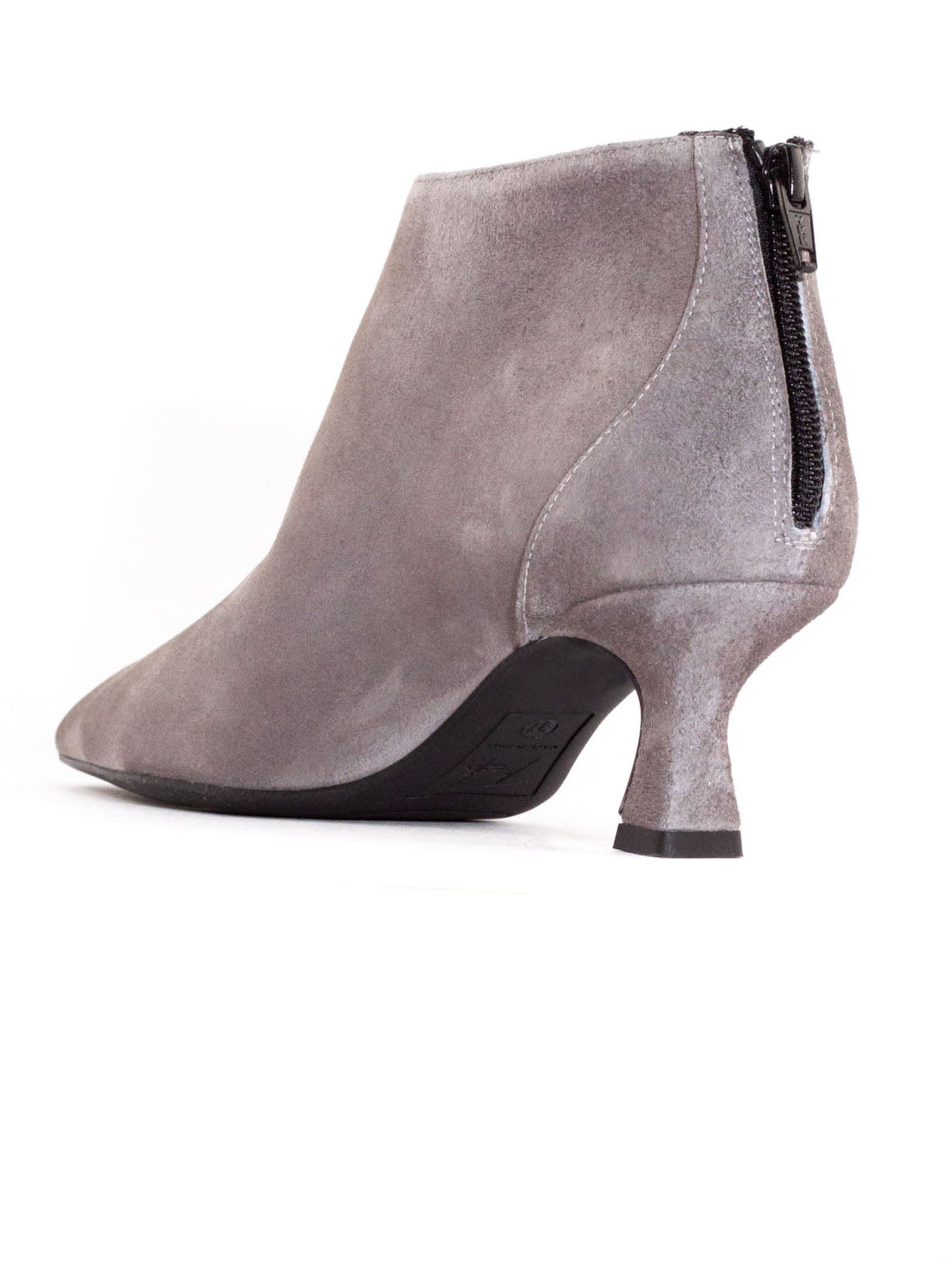 Shop Roberto Festa Grey Suede Zac Ankle Boots