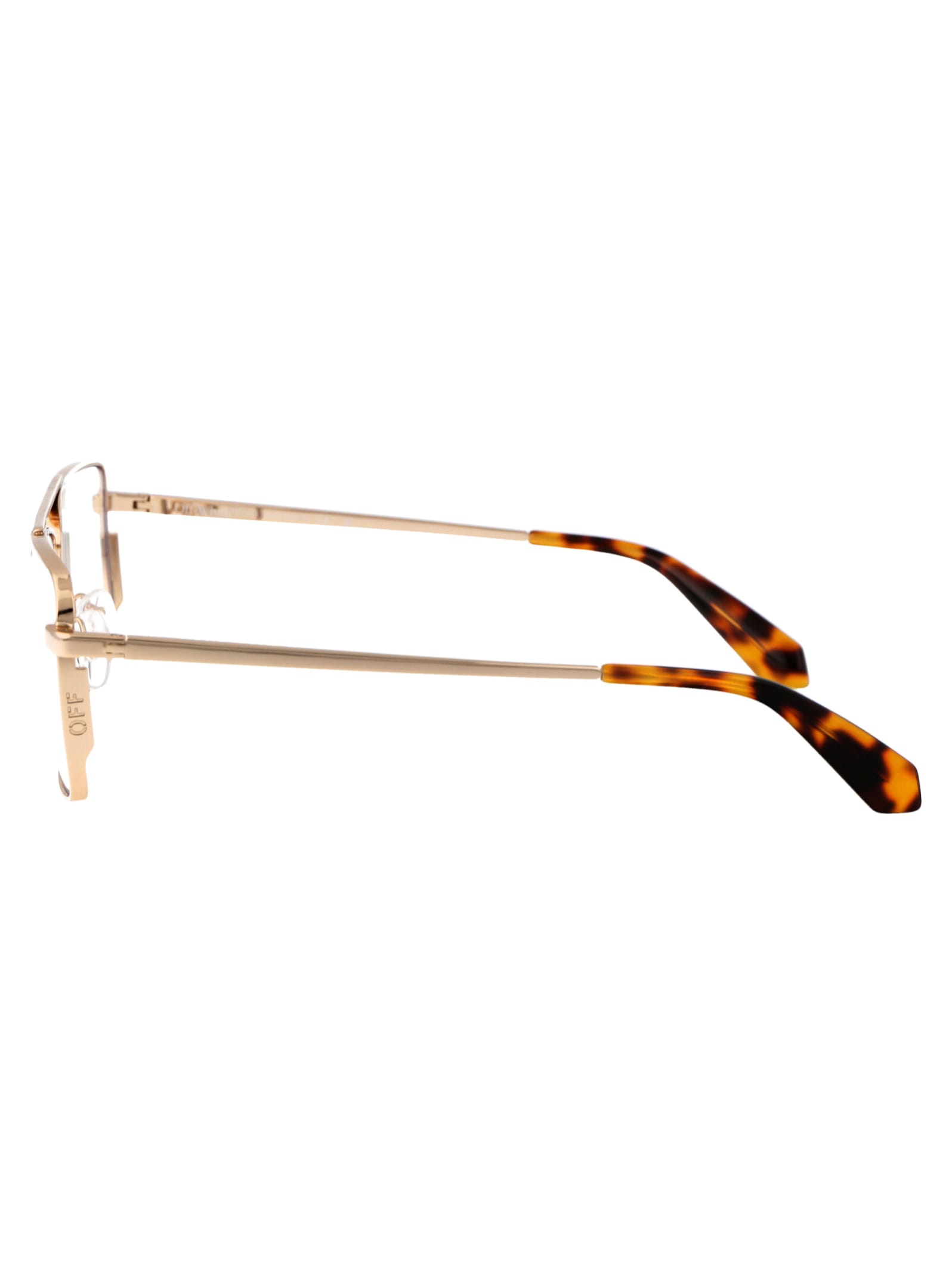 Shop Off-white Optical Style 66 Glasses In 7600 Gold