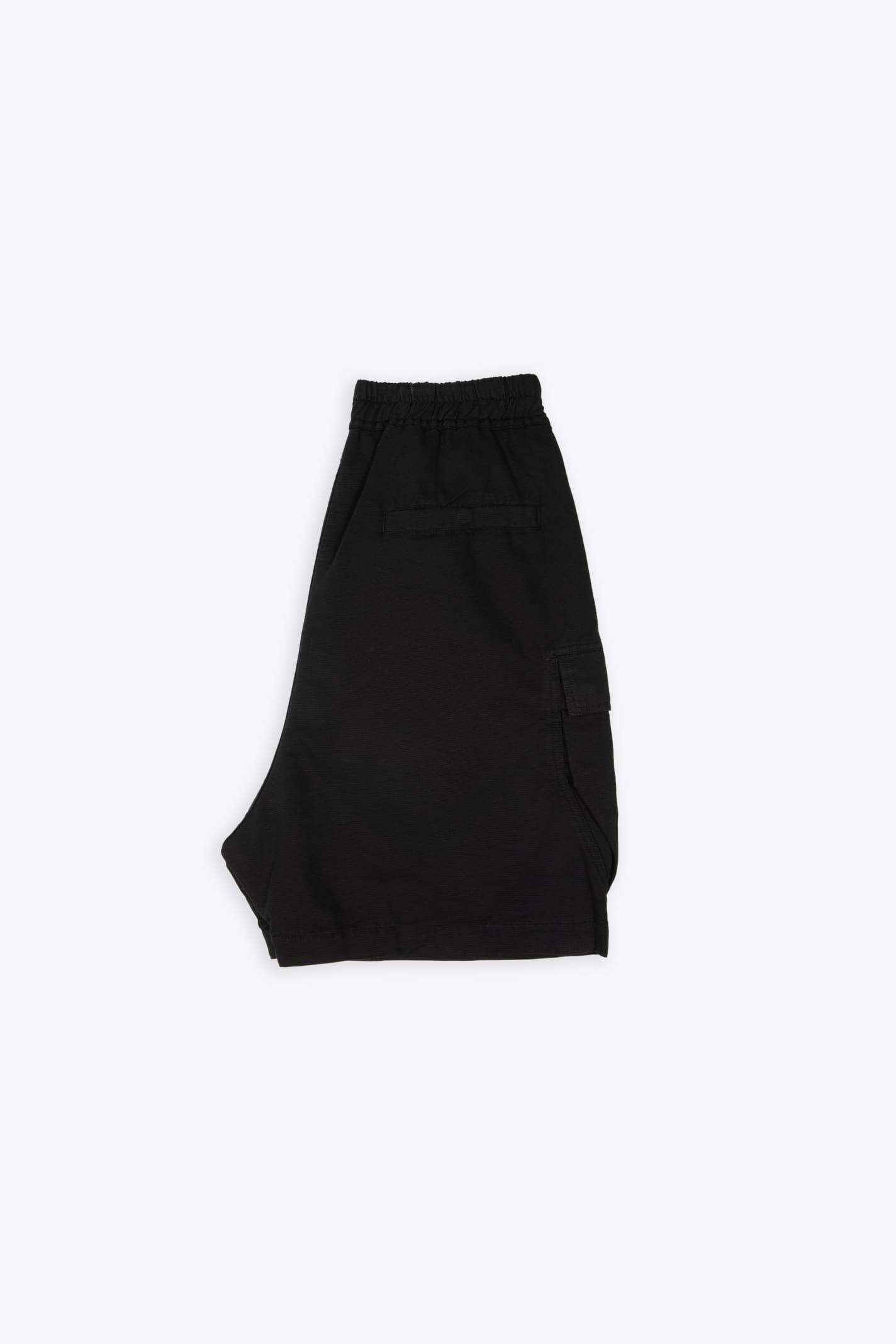Shop Drkshdw Cargobela Shorts Black Cotton Baggy Cargo Shorts - Cargobela Shorts In Nero