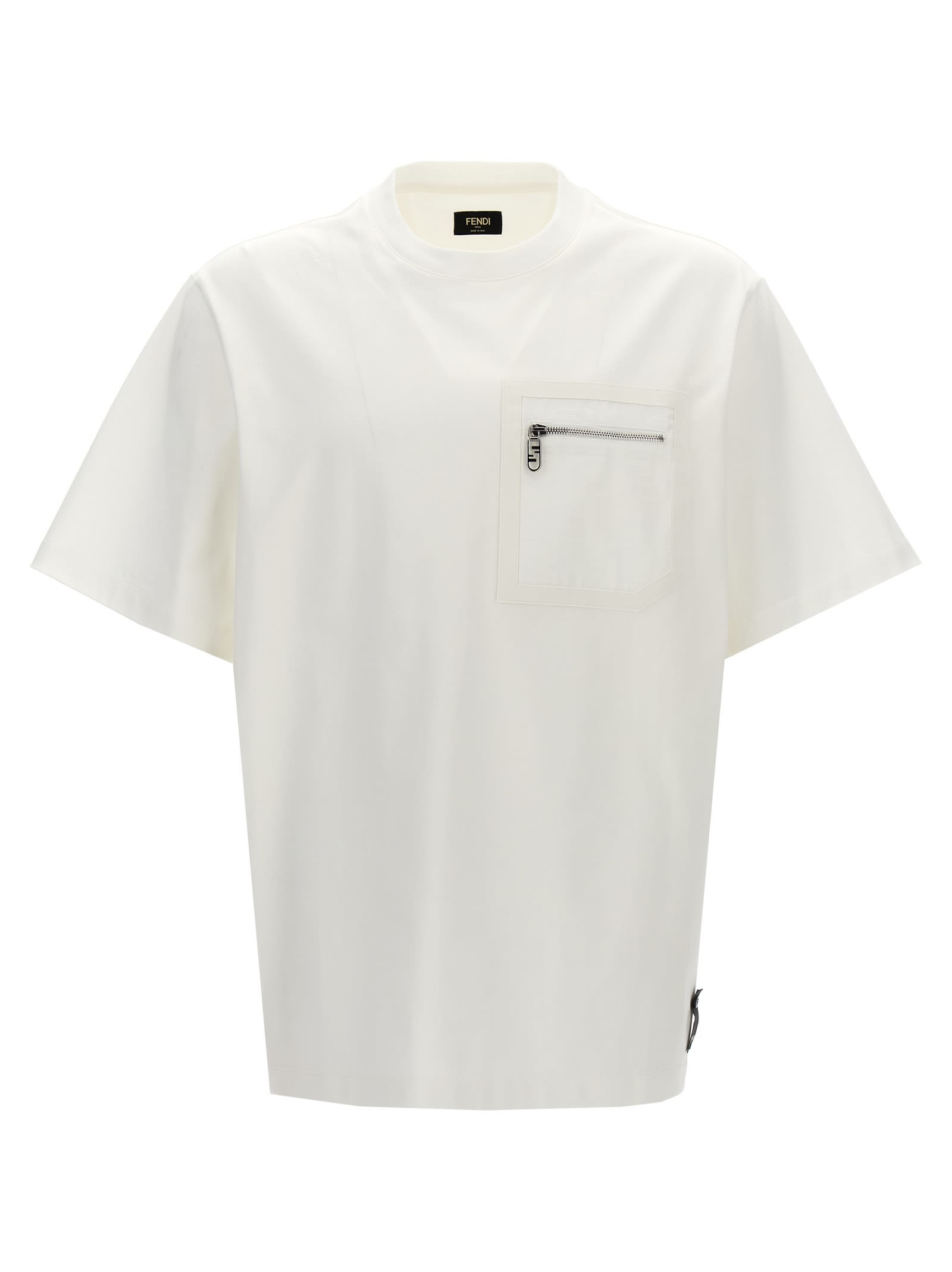 Shop Fendi Ff T-shirt In White