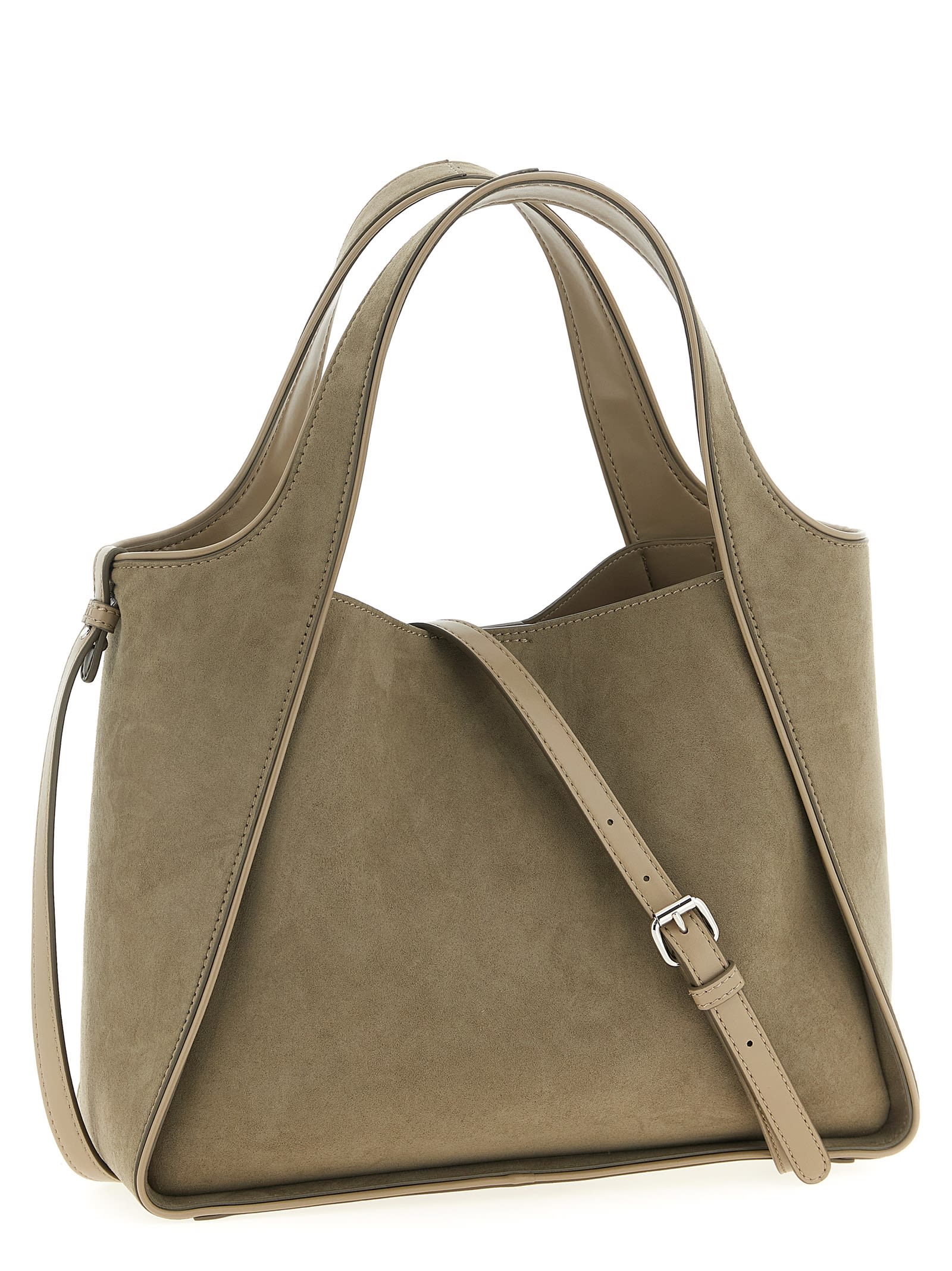 Stella Mccartney Stella Logo Crossbody Bag In Brown