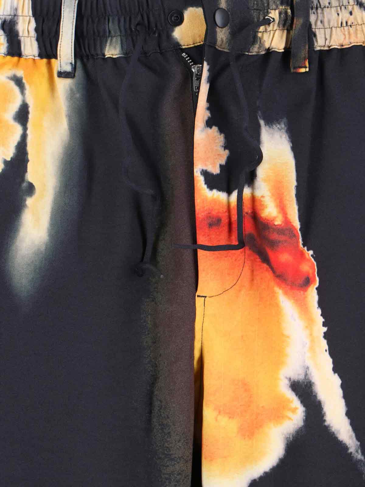 Y-3 Allover Print Sport Uniform Track Pants In Black