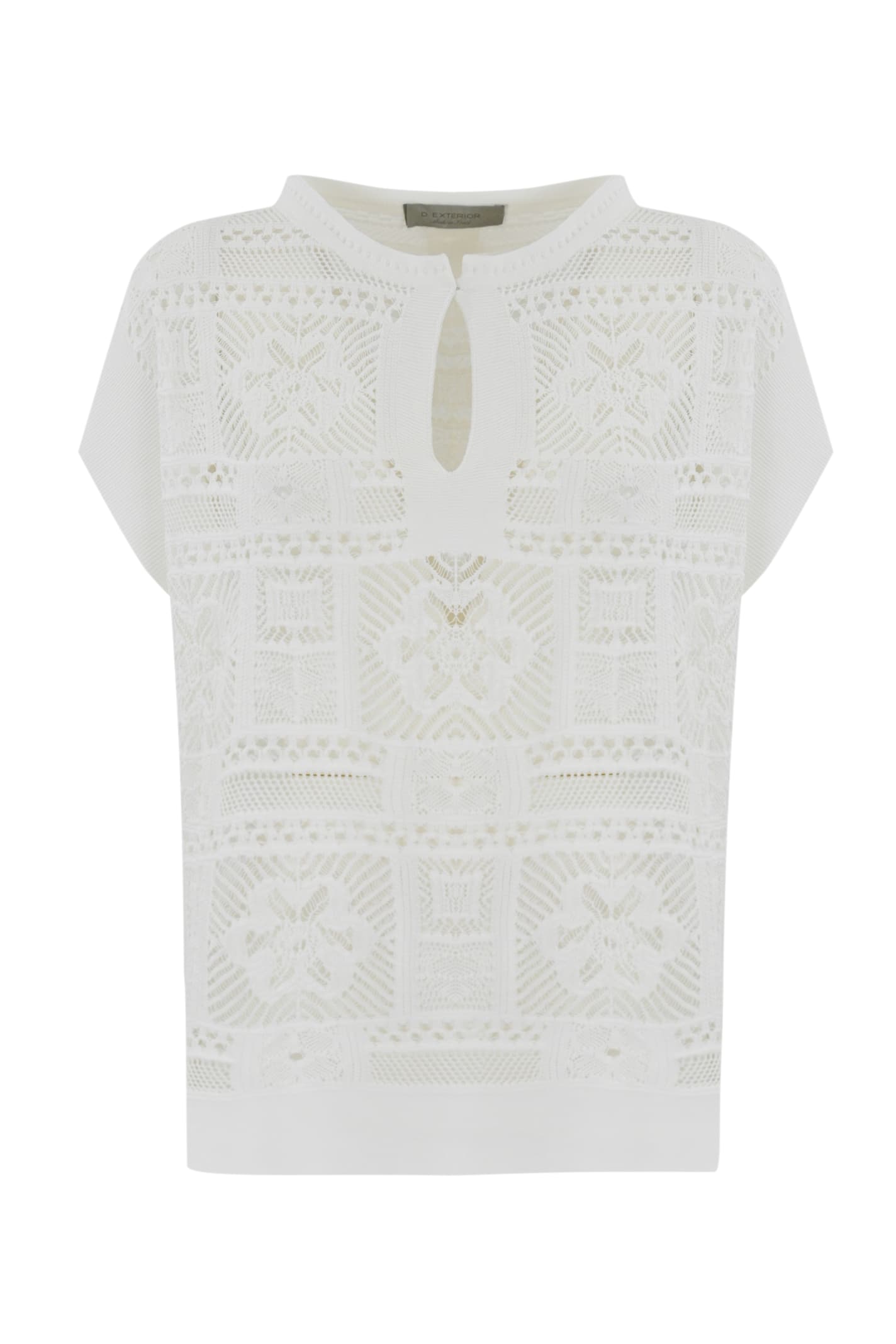 D. Exterior Cotton Patchwork Tunic