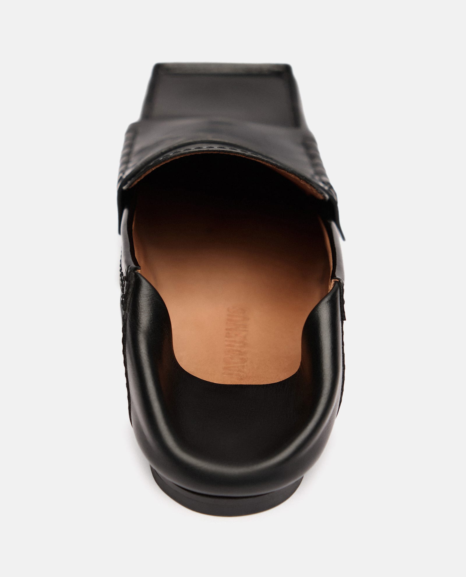 Shop Jacquemus Les Mocassins Carre Leather Loafer In Black