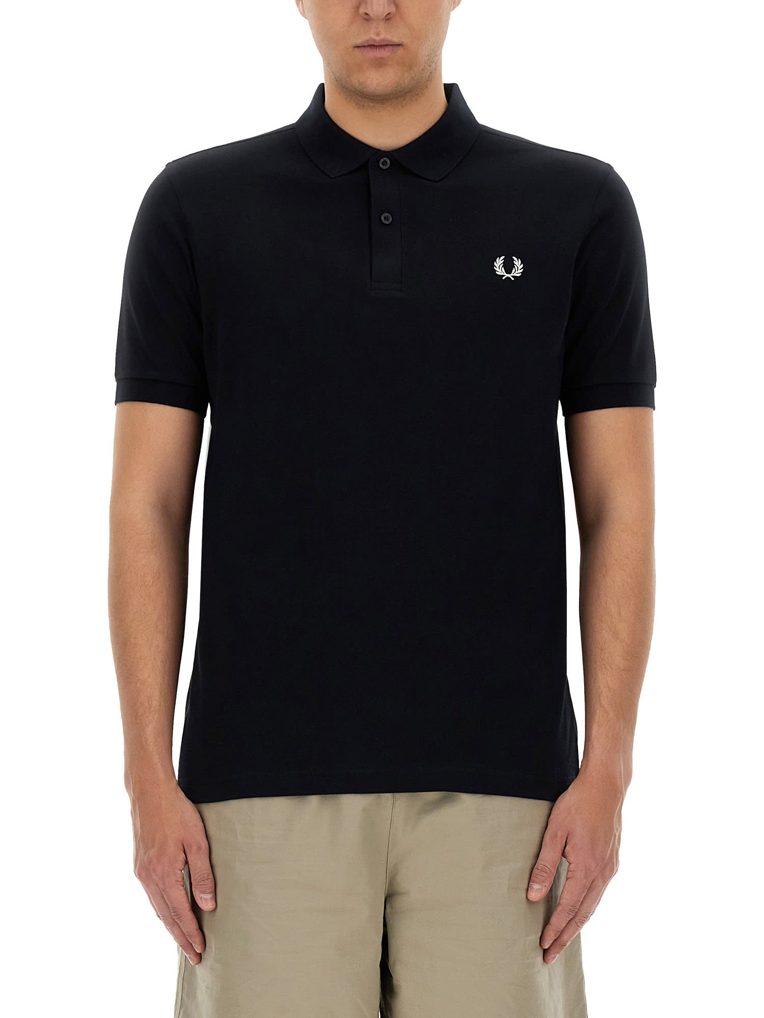 Shop Fred Perry Polo With Logo Embroidery